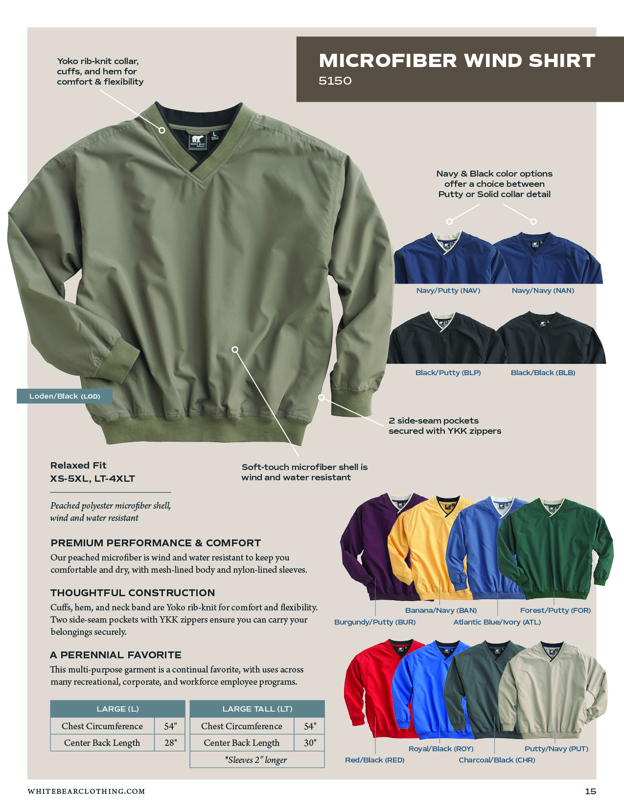 White Bear® Microfiber Windshirt 28