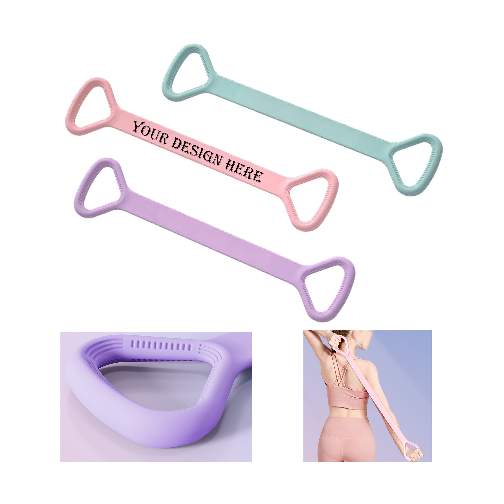 Figure Eight Resistance Pull Band For Yoga Stretch