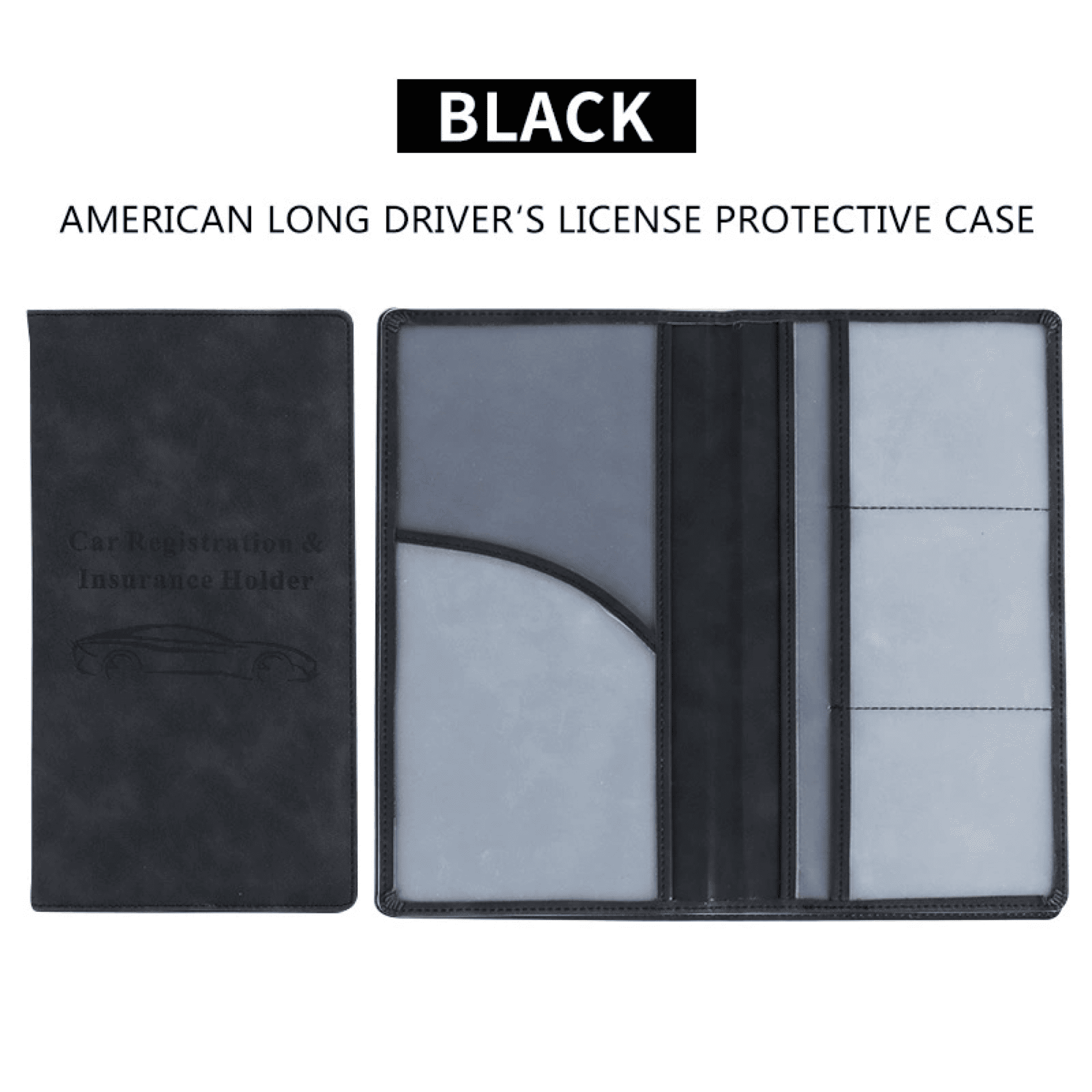 Multi-Function Magnetic Closure Driver's License Holder 16