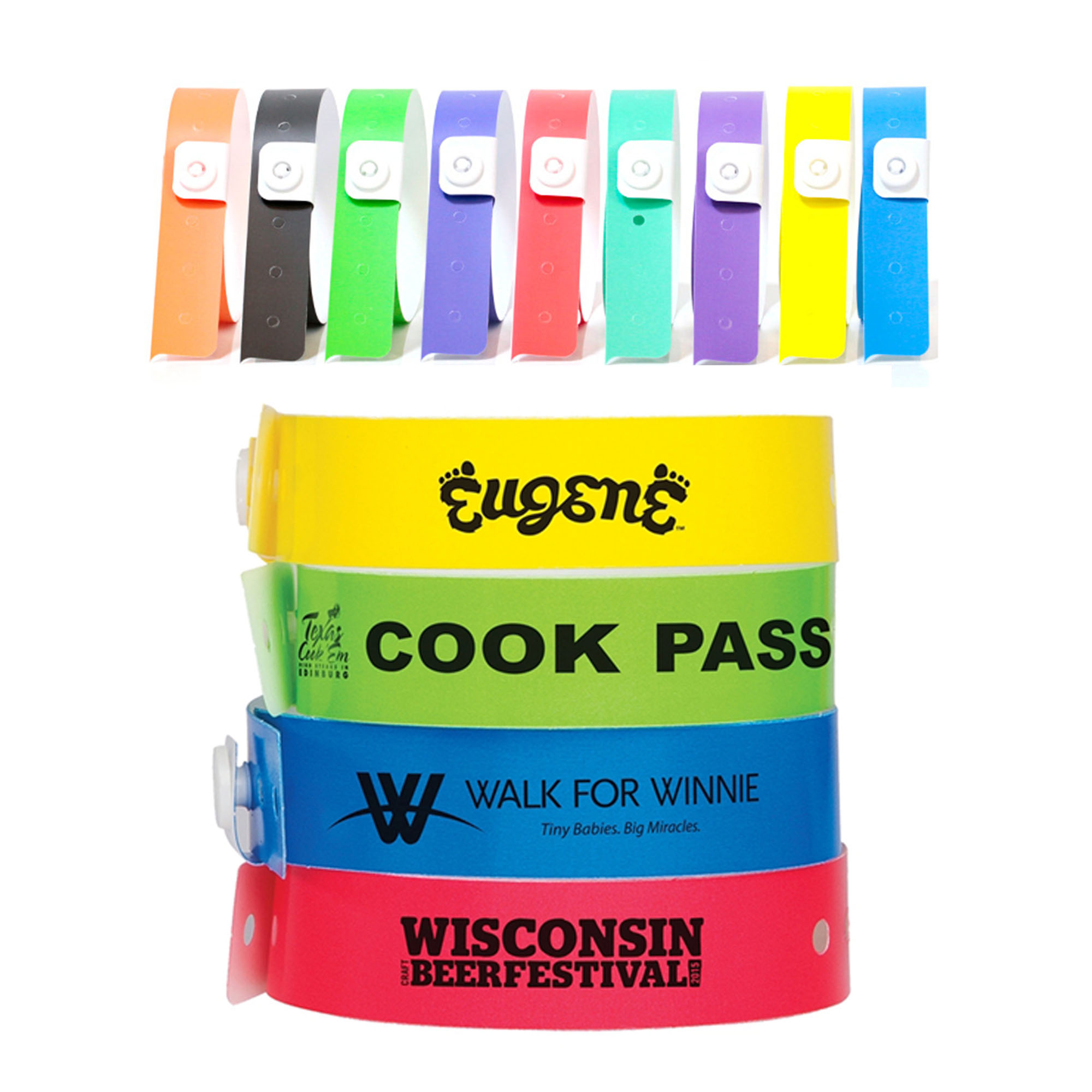Durable L-Style Plastic Bracelets