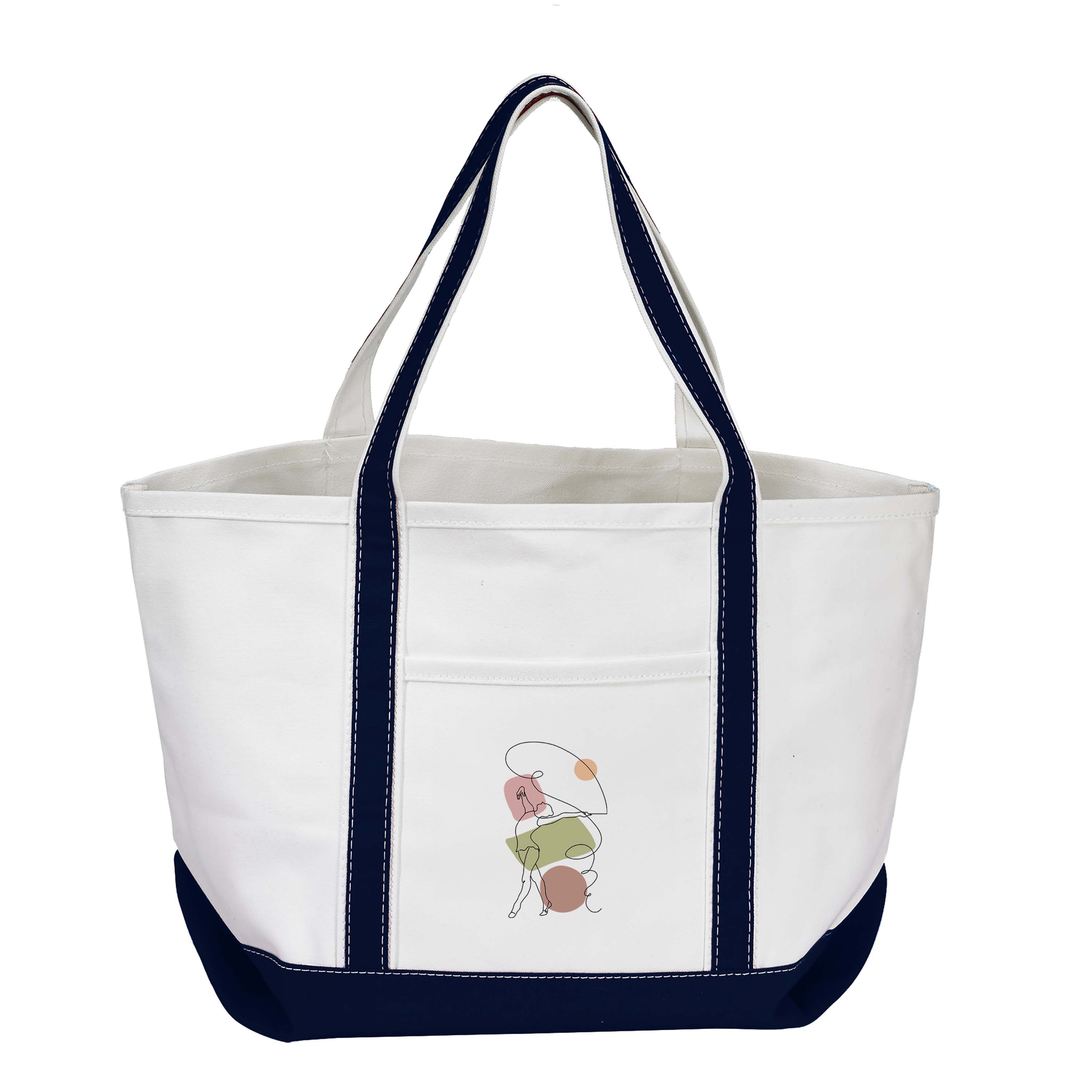 Open Canvas Boat Bag, custom tote bag with logo imprint 5