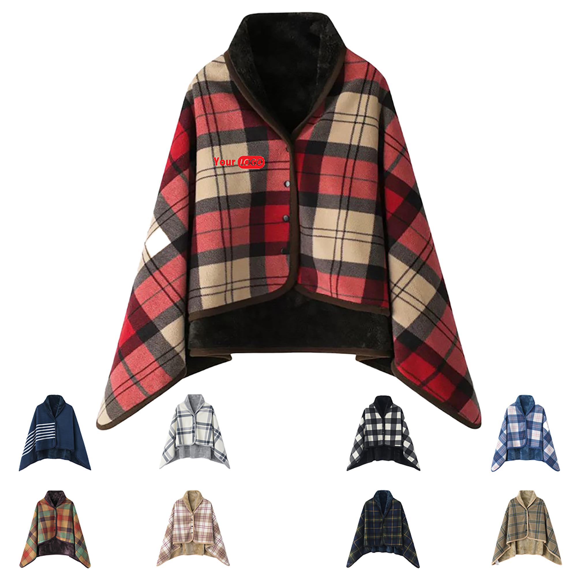 Cozy Fleece Shawl Blanket