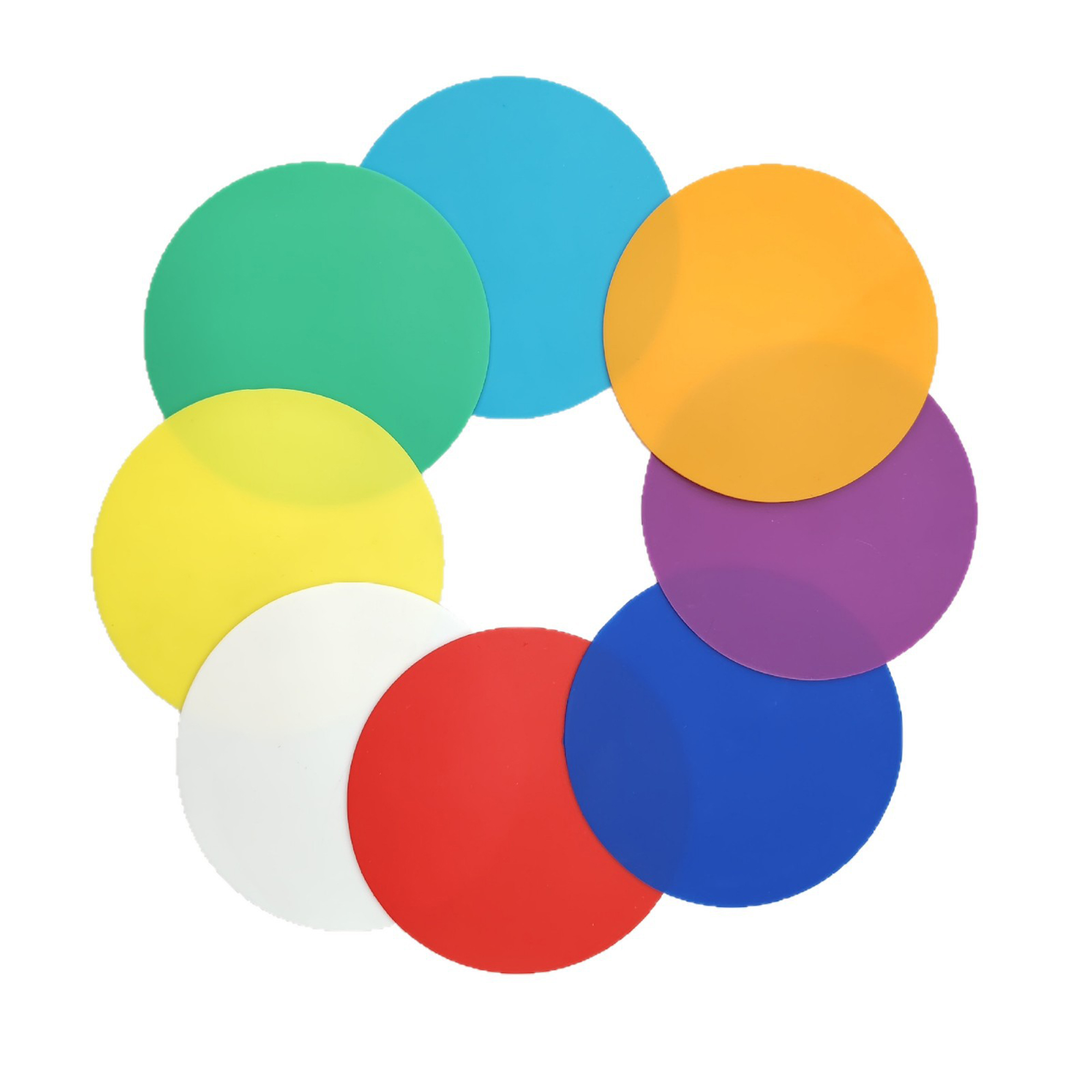 Solid Color Silicone Round Mat 6