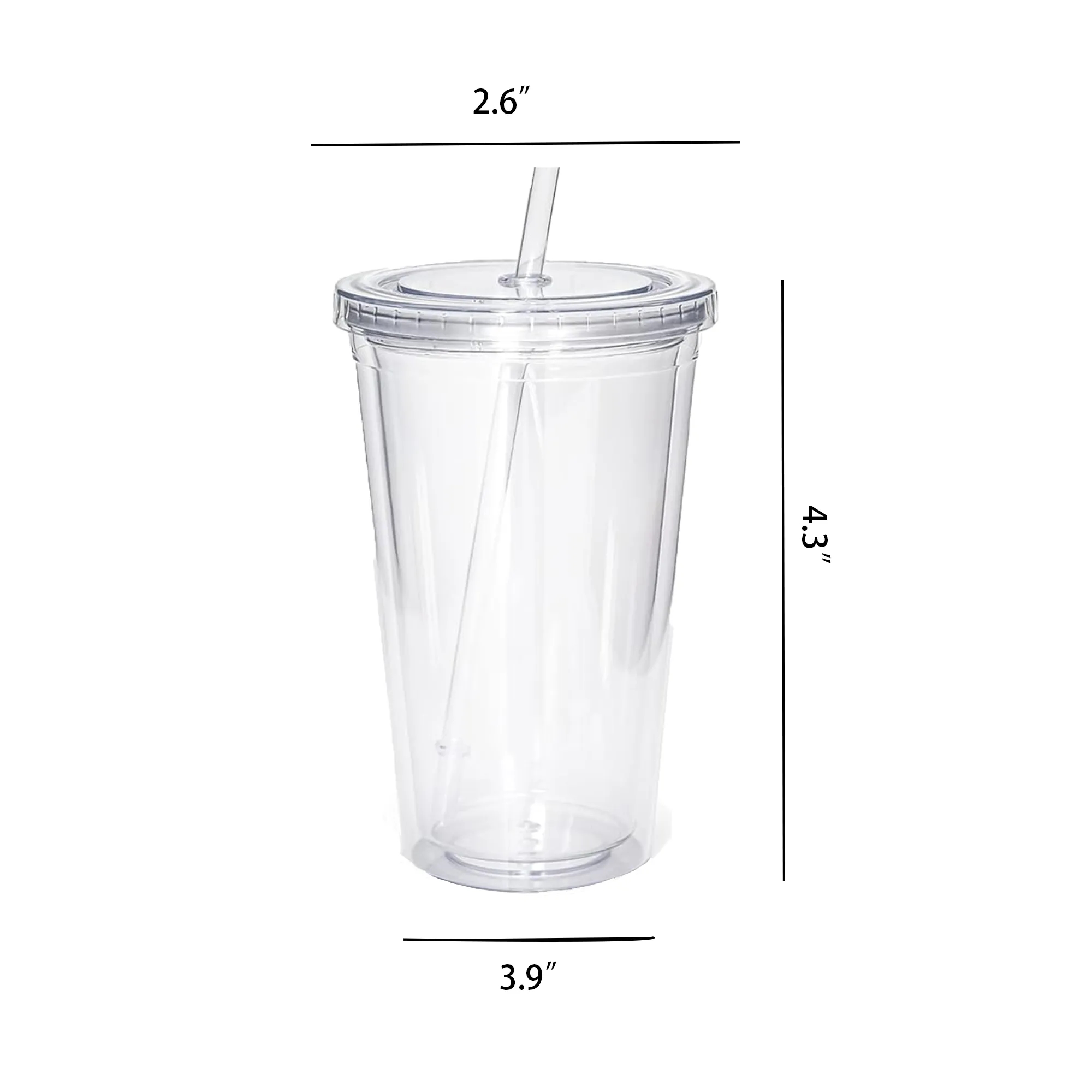 Double-Walled Clear Water Bottle 7