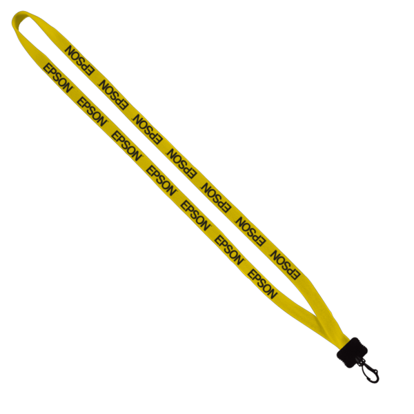 1/2" Cotton Lanyard with Plastic Clamshell & Swivel Snap Hook