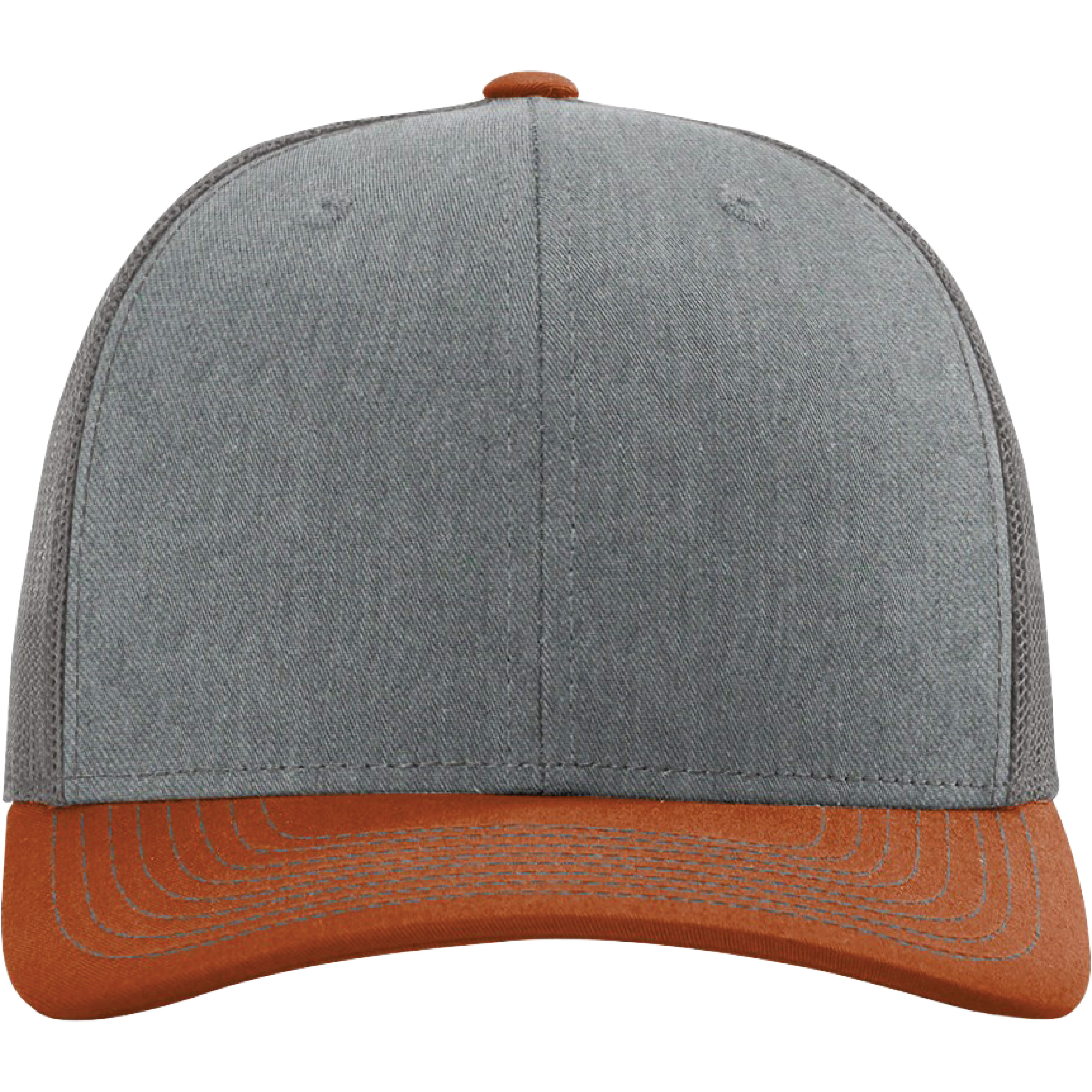Richardson 112 6-Panel Snapback Trucker Hat w/Leatherette Adhesive Patches or Embroidery 260