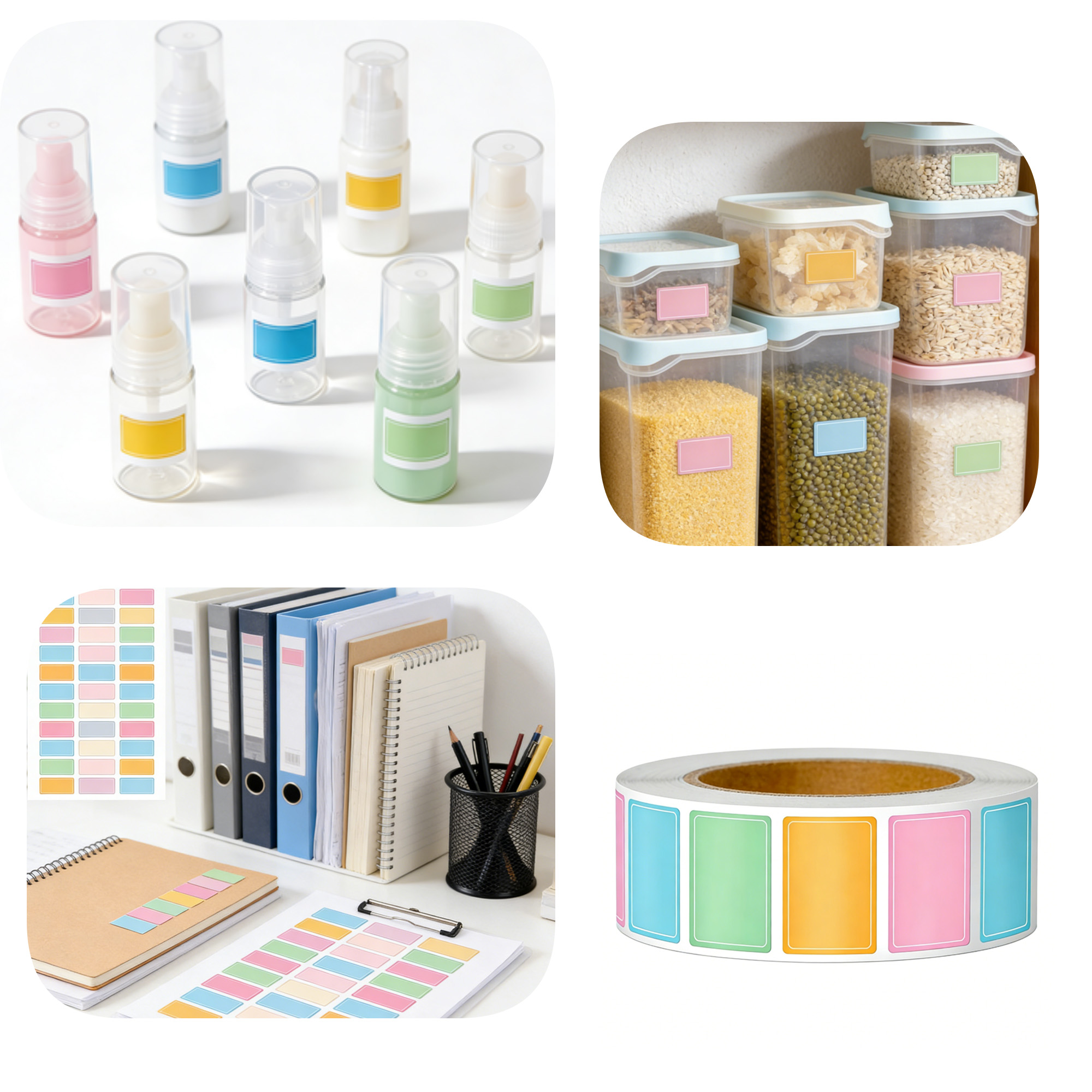 Custom Pattern Adhesive Name Labels