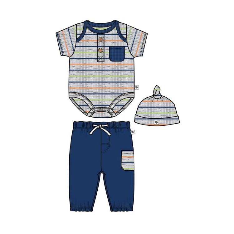 Boys 3-Piece Pant Sets Size 0-9 Months 3