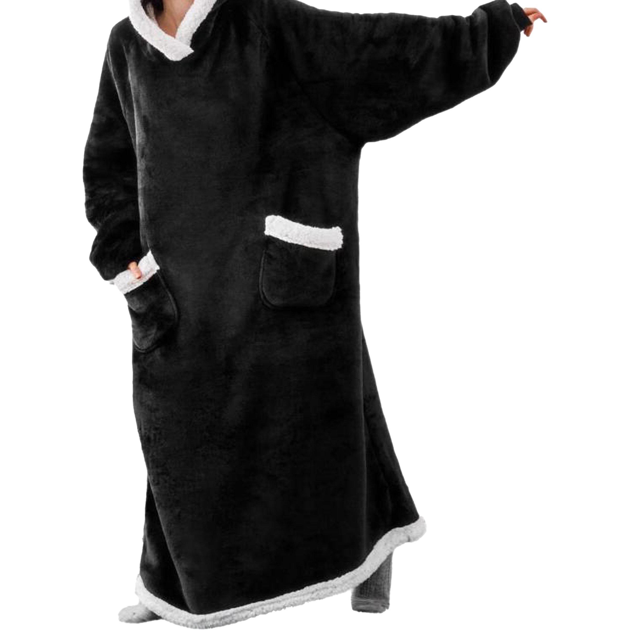 Polyester Winter Extended And Thickened Lazy Blanket 19
