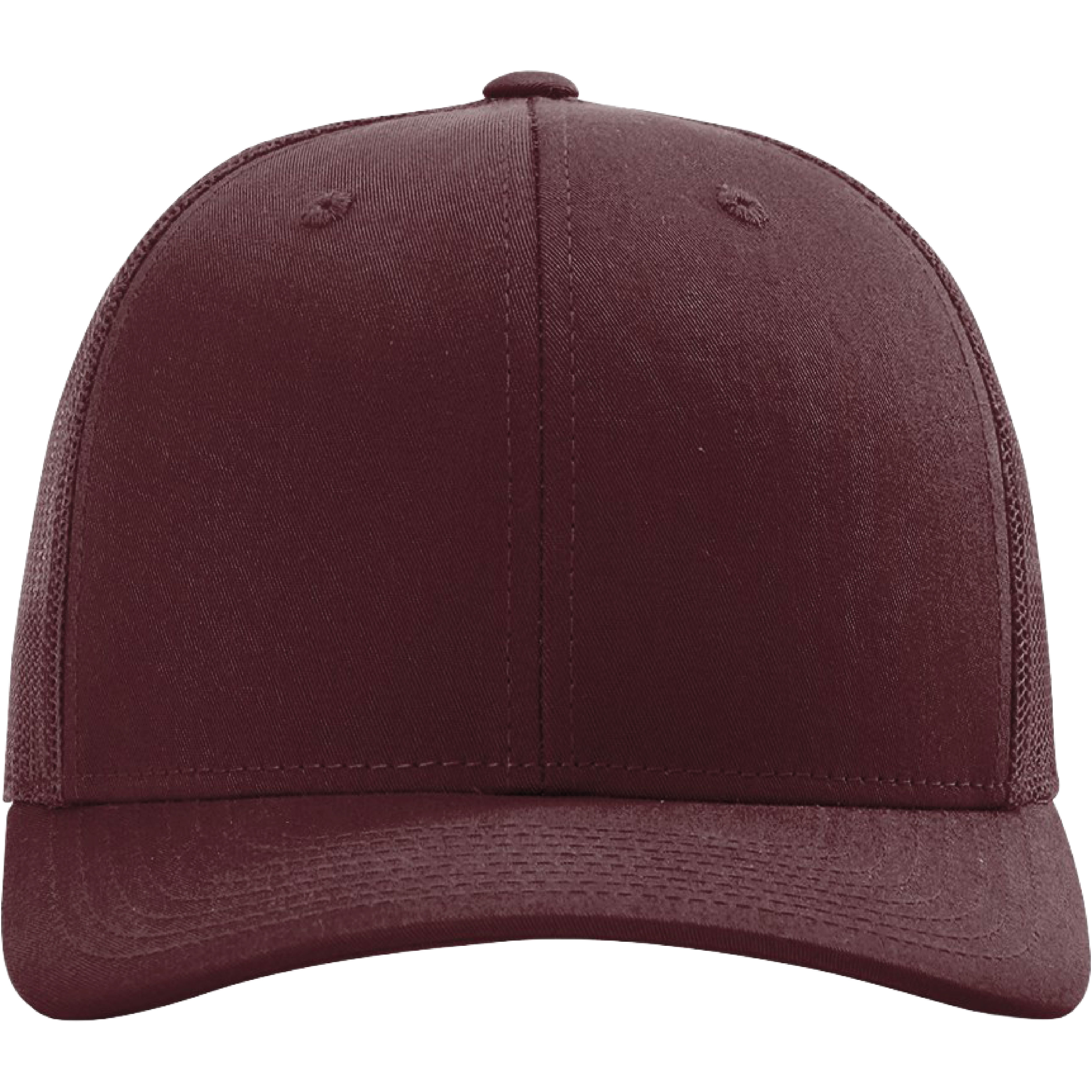 Richardson 112 6-Panel Snapback Trucker Hat w/Leatherette Adhesive Patches or Embroidery 243