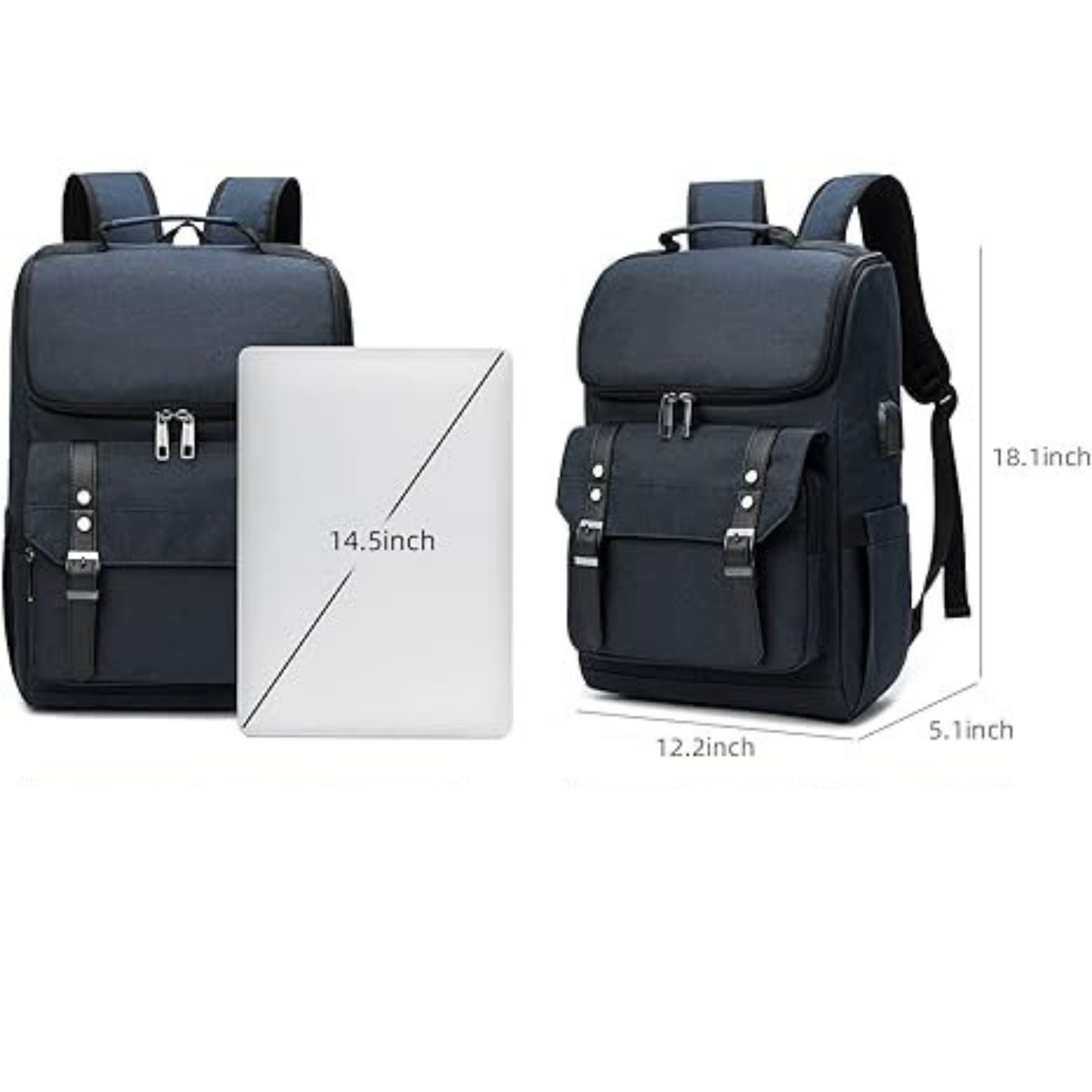 Charging Vintage Laptop Backpack 20