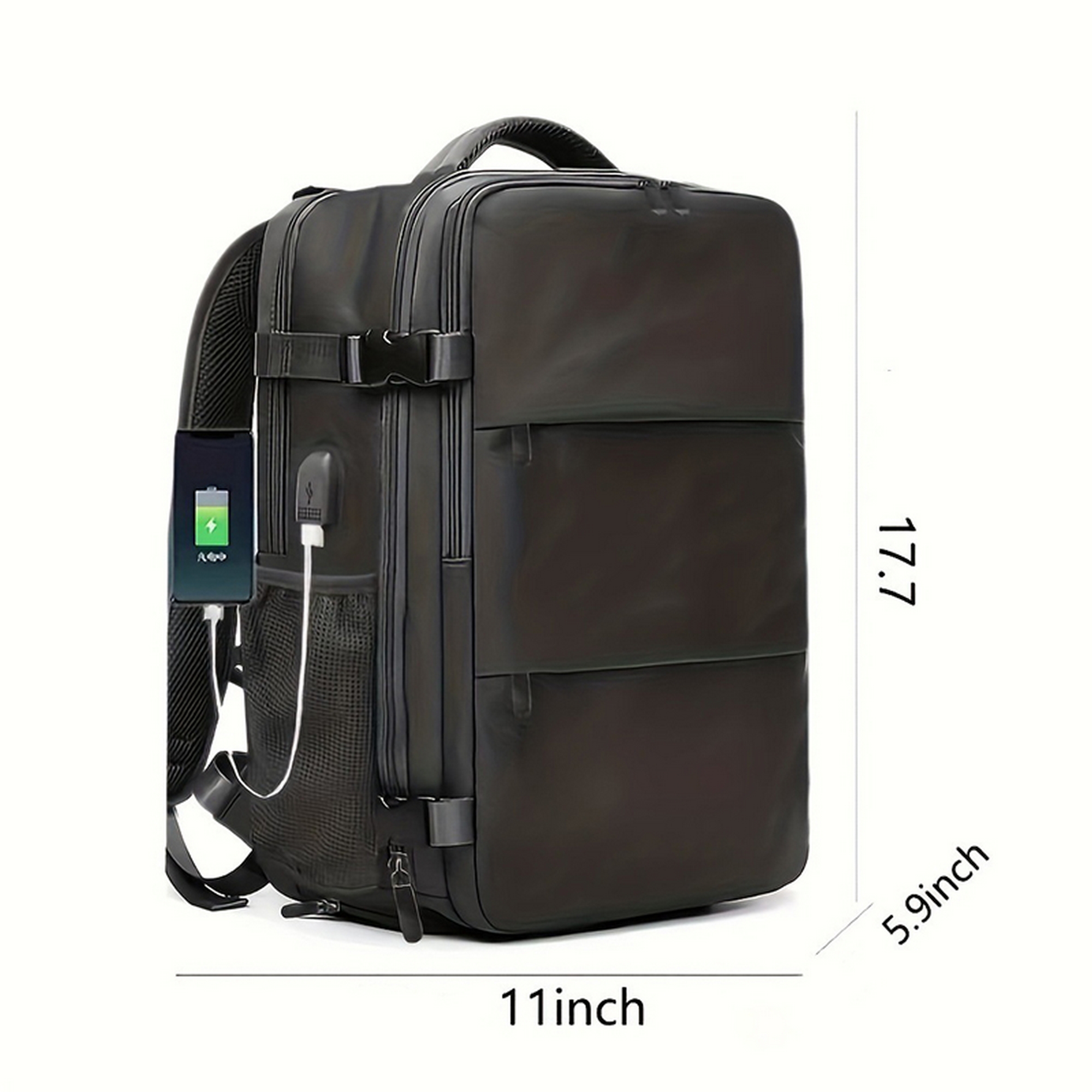 Multi-compartment high-capacity travel backpack 11