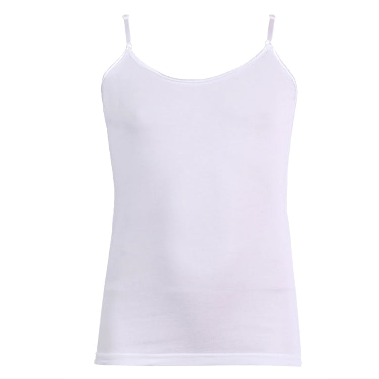 Girls' Cotton Camisoles - Small-Large White 2