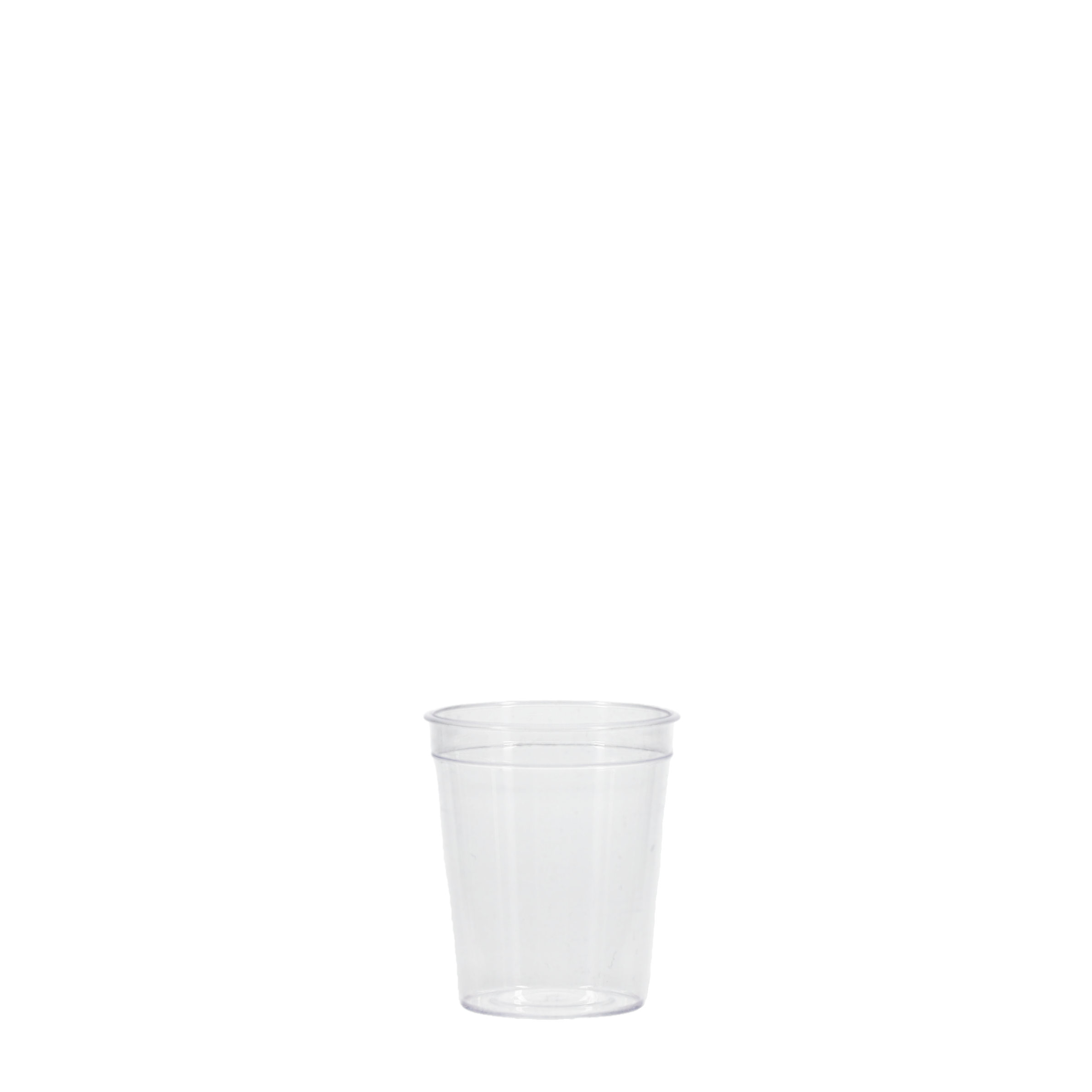 2 oz Hard Plastic Smooth Cup Clear Tradition Print 8