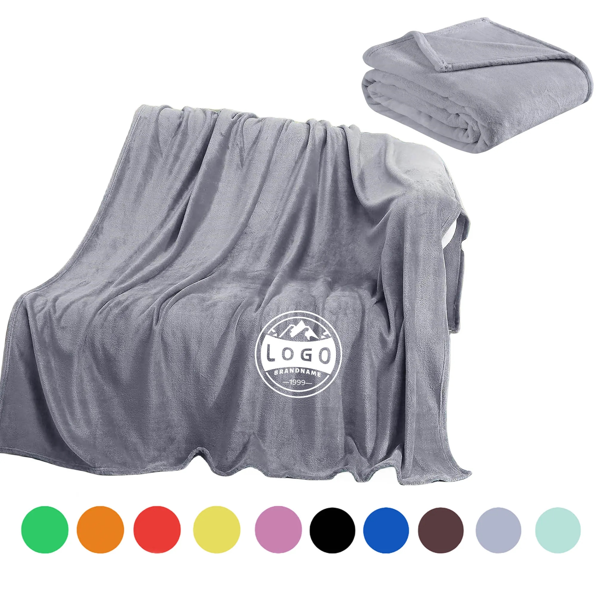 MOQ50 Full-Color Thermal Flannel Wool Blanket 6