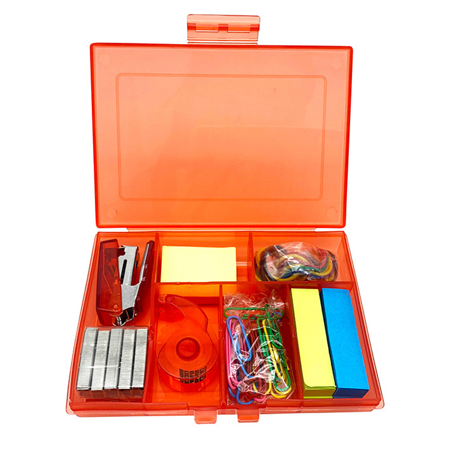 Back To School / Office Kit With Stapler, Staples, Sticky Notes, Rubber Bands, Paper Clips, And Tape 15
