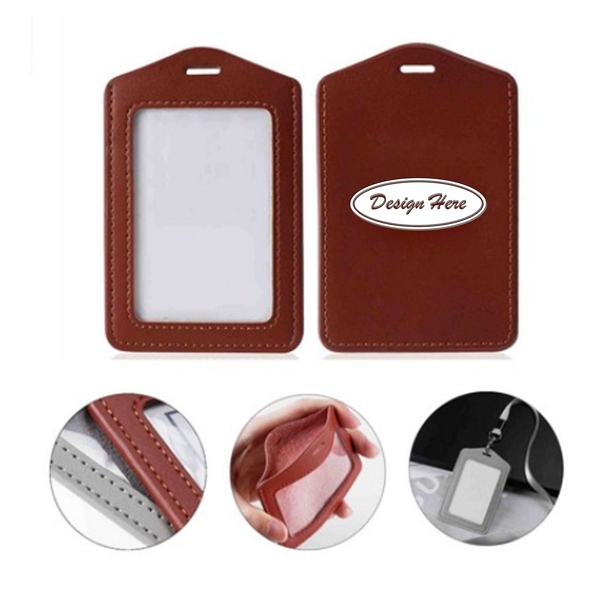 ID Badge Holder With Retractable Lanyard