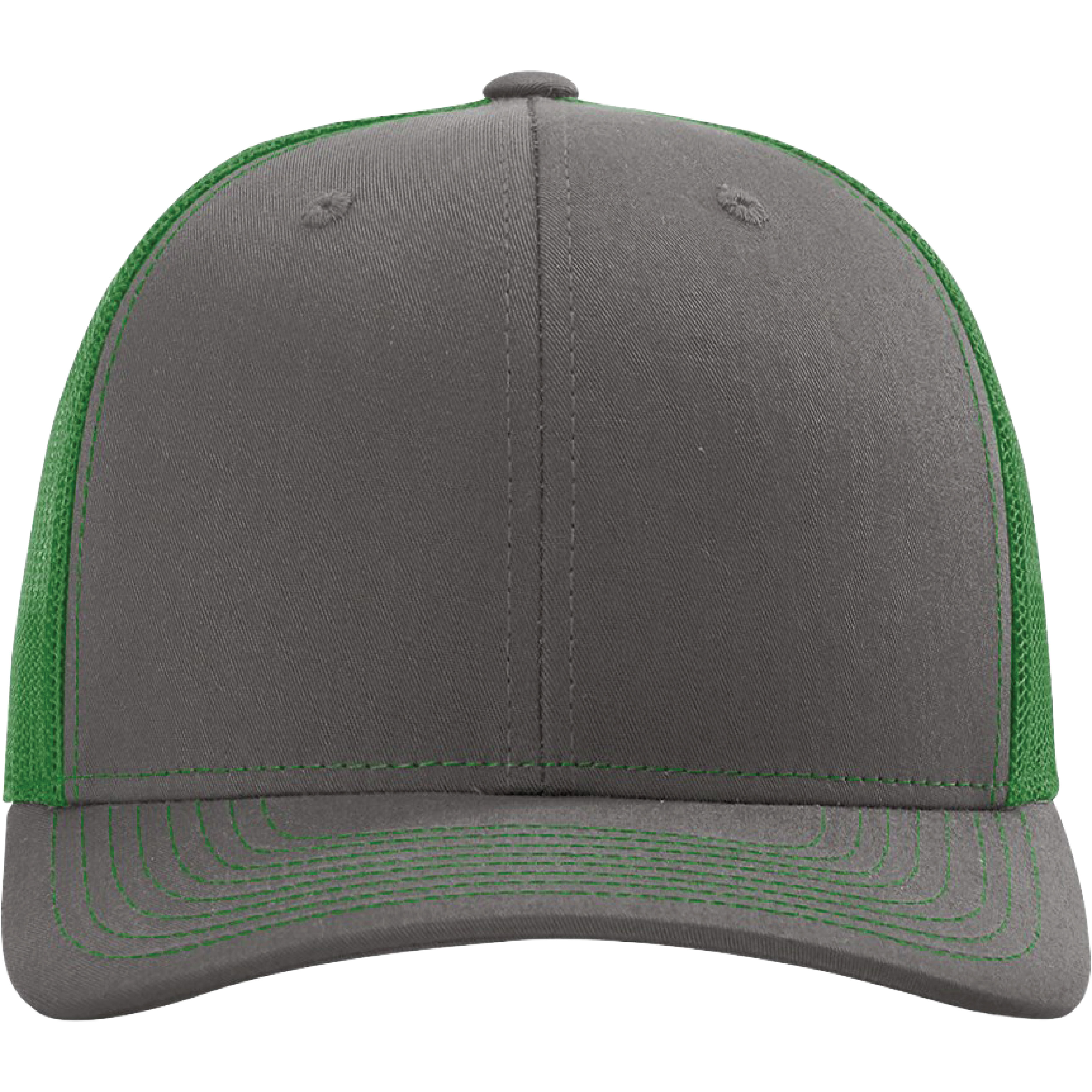 Richardson 112 6-Panel Snapback Trucker Hat w/Leatherette Adhesive Patches or Embroidery 266