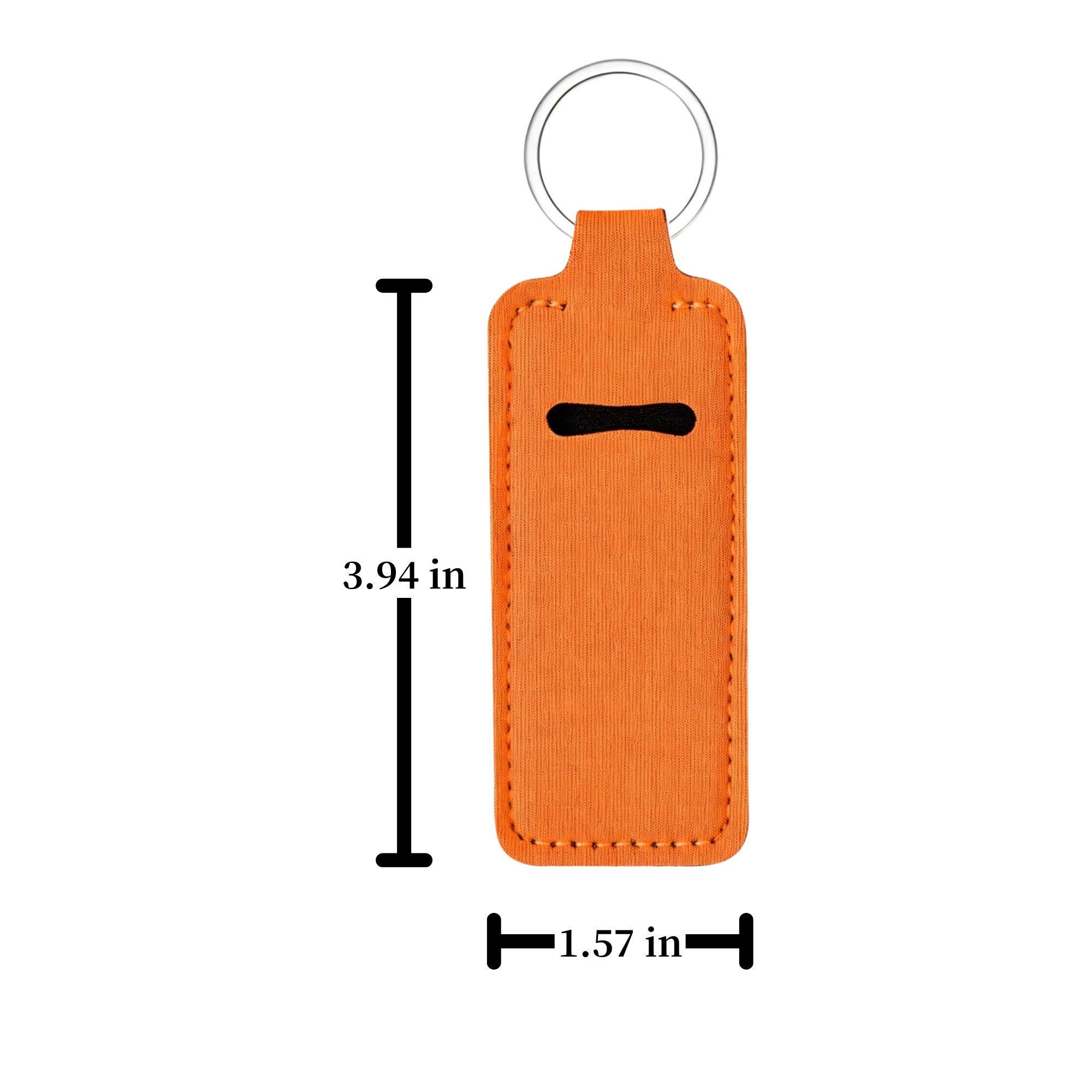 Neoprene Lipstick Sleeve with Keychain Ring 3