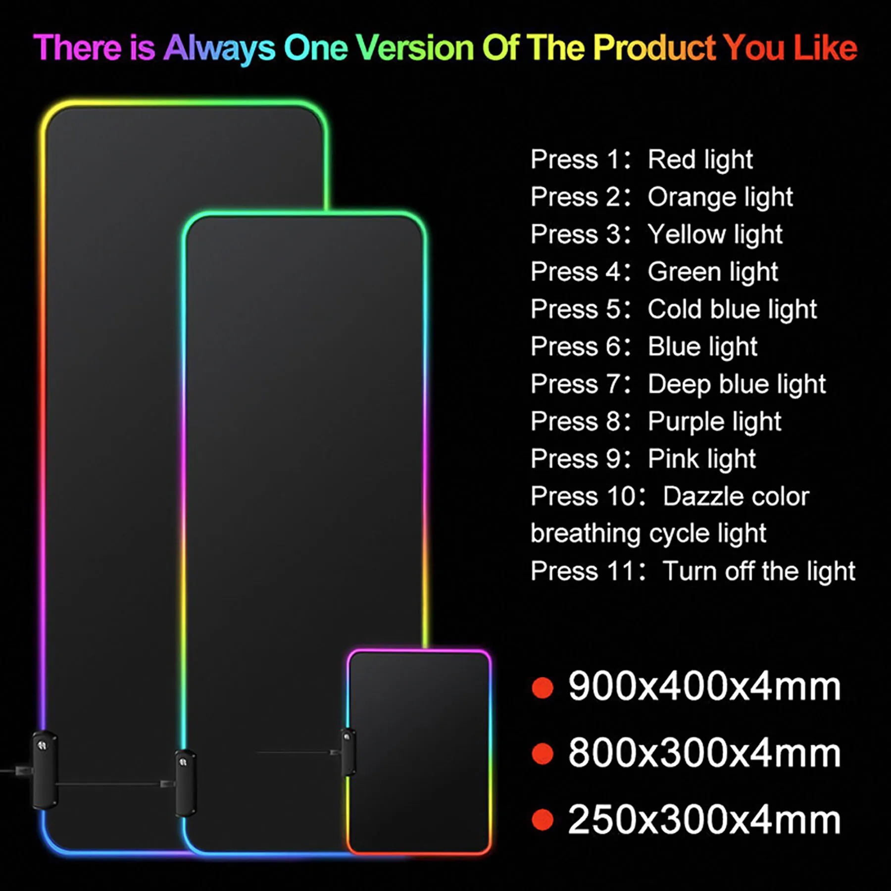 Led RGB Gaming Mouse Pad 21