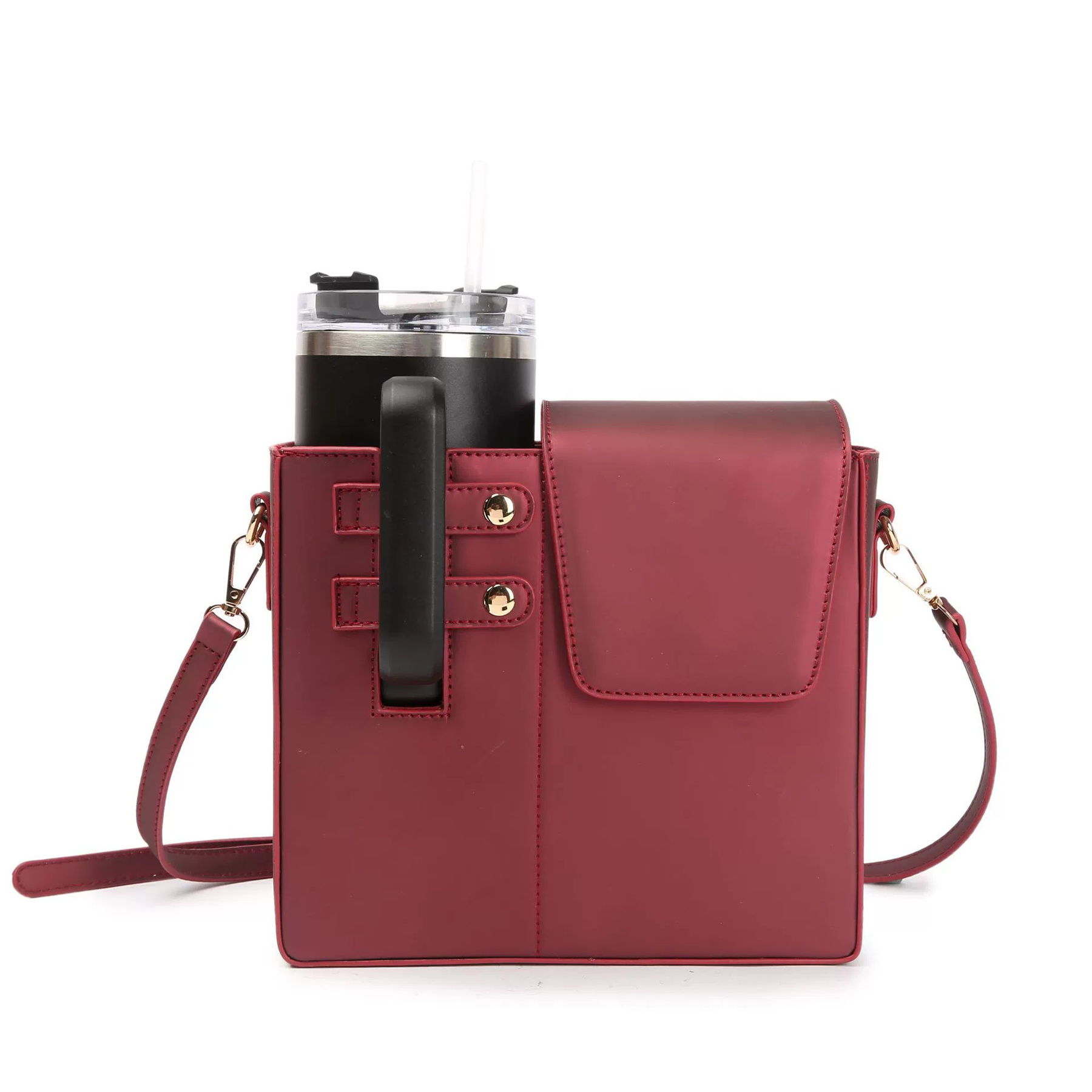 Crossbody Case with Sports Water Bottle Holder 37