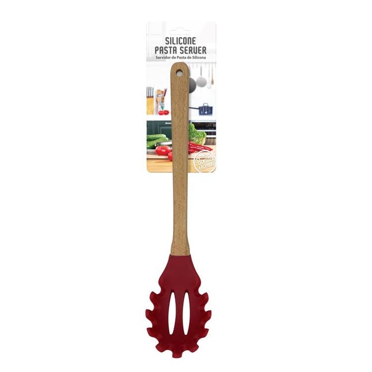 Silicone Pasta Servers - Red 3