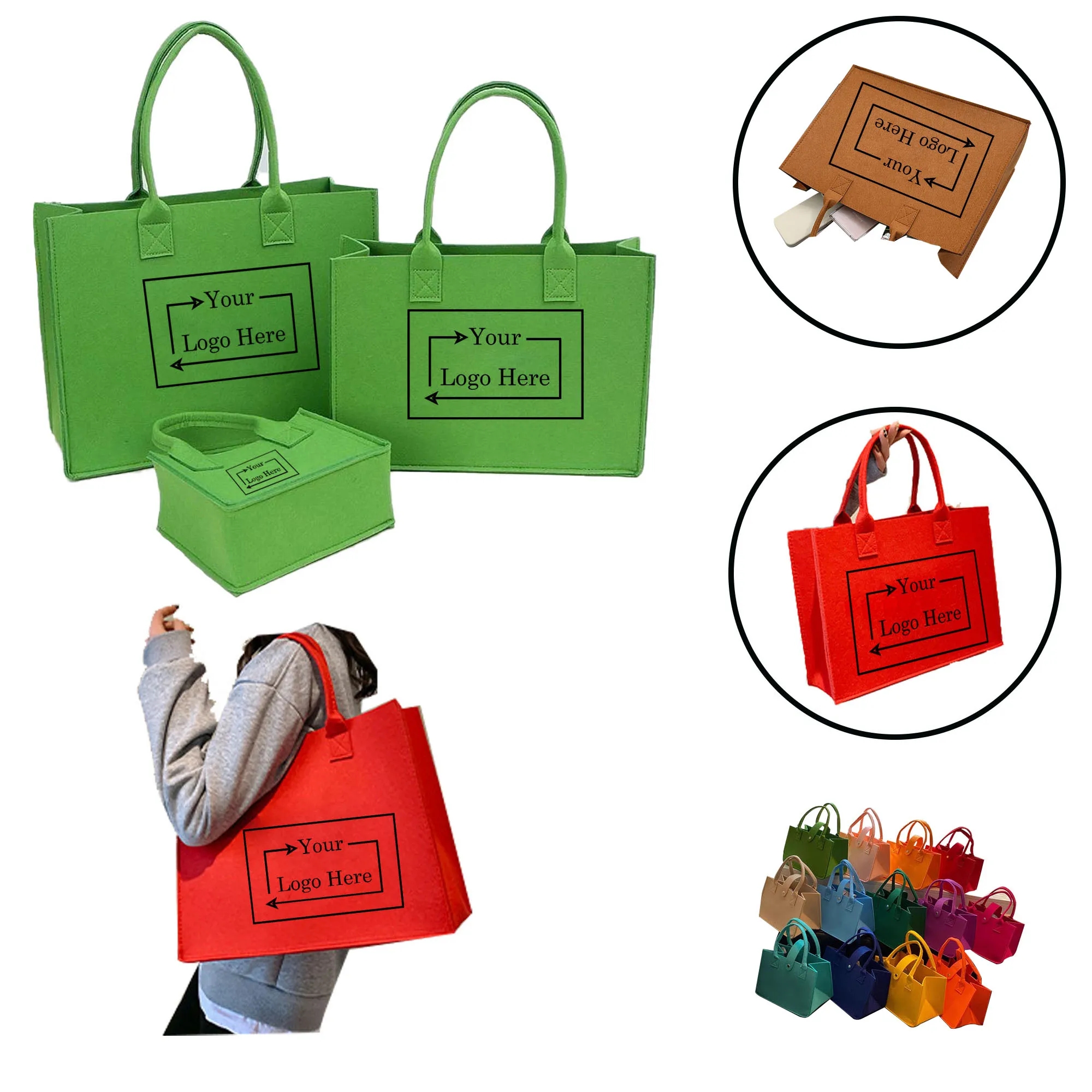 Sublimation/Thermal Mini Felt Tote Bag 5