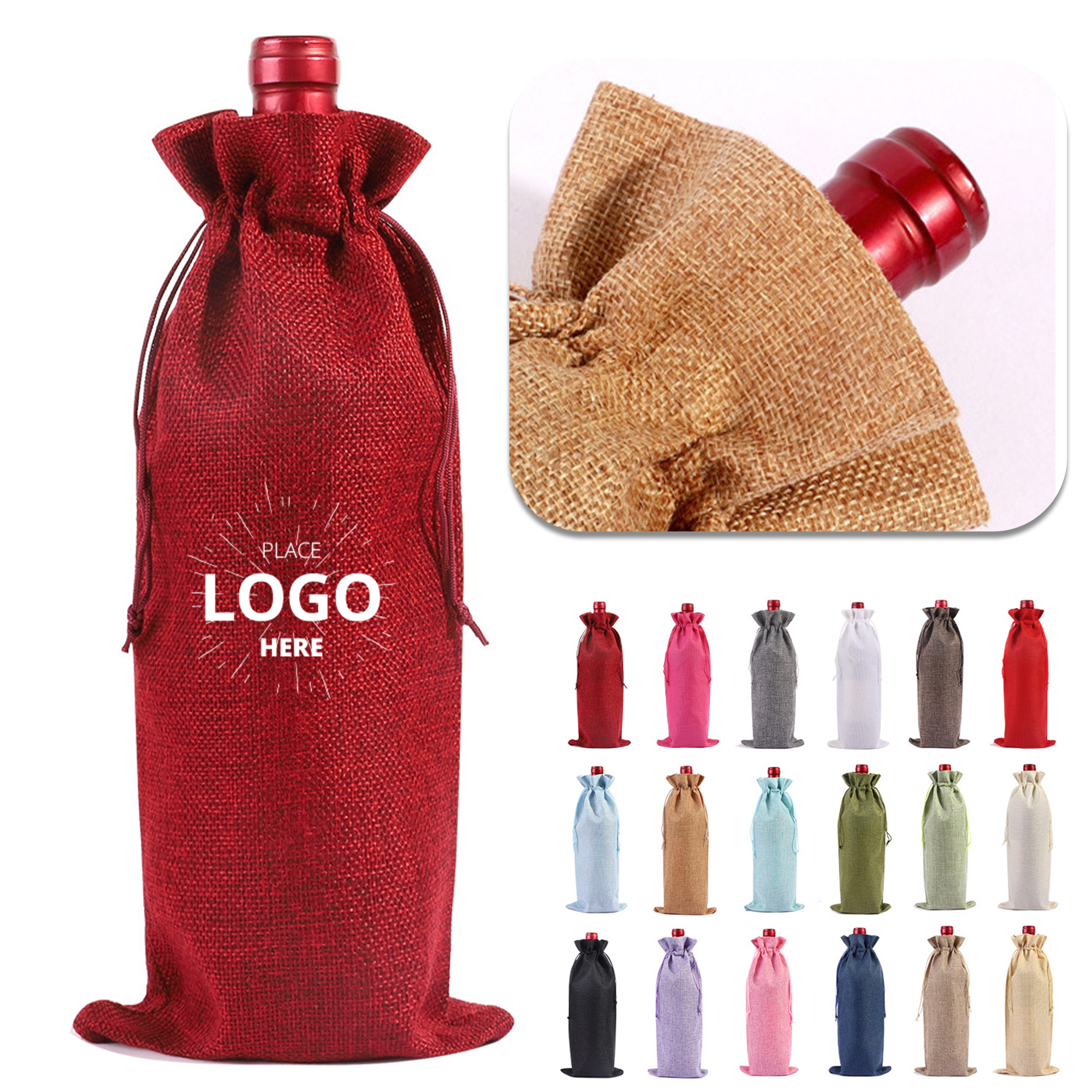 Flannelette Velvet Wine Tote Bags 3