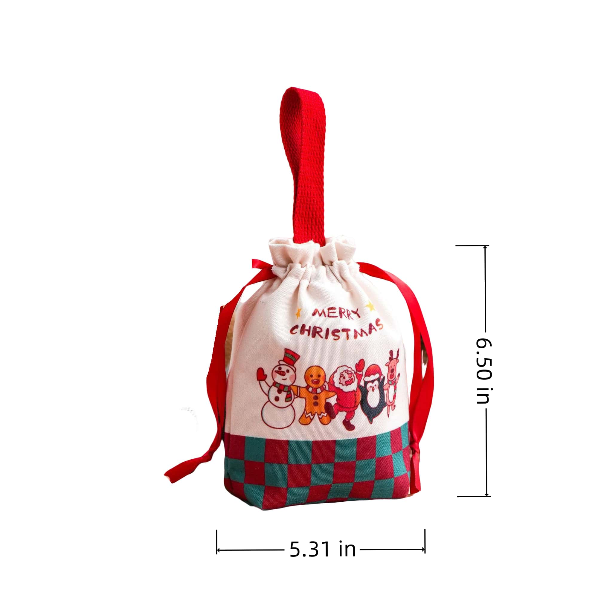 Christmas Gift Drawstring Canvas Bag 6