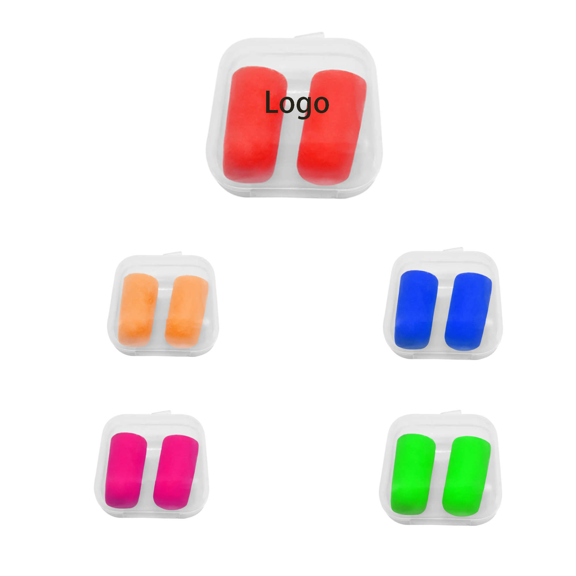 Promo Earplugs in Square Case 3