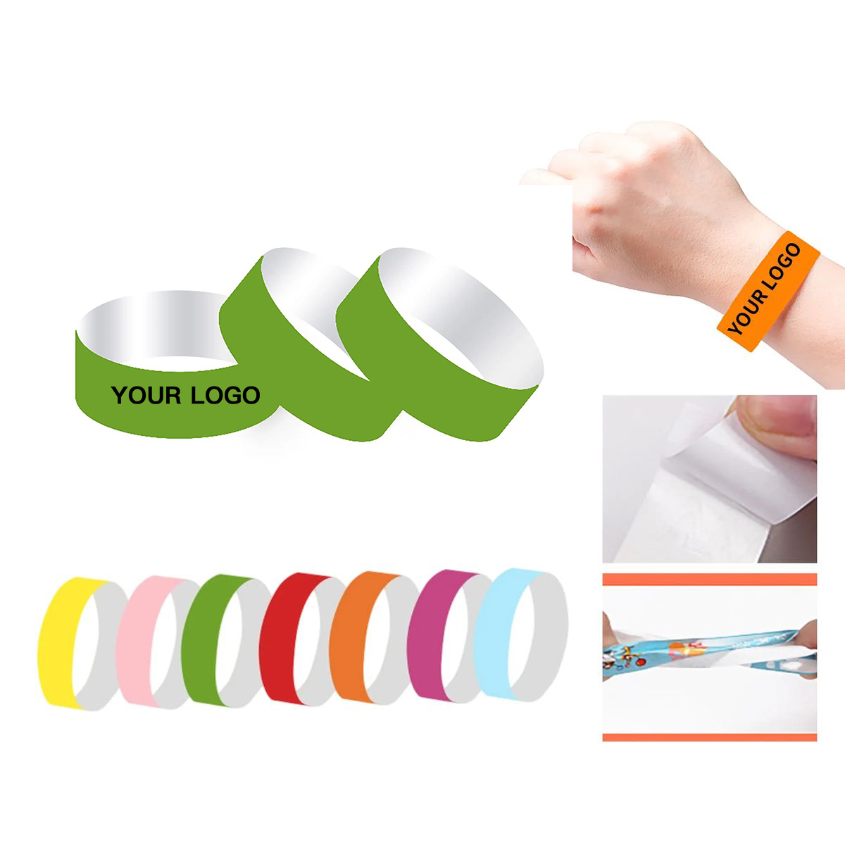 Durable Tyvek Wristbands for Festivals and Concerts