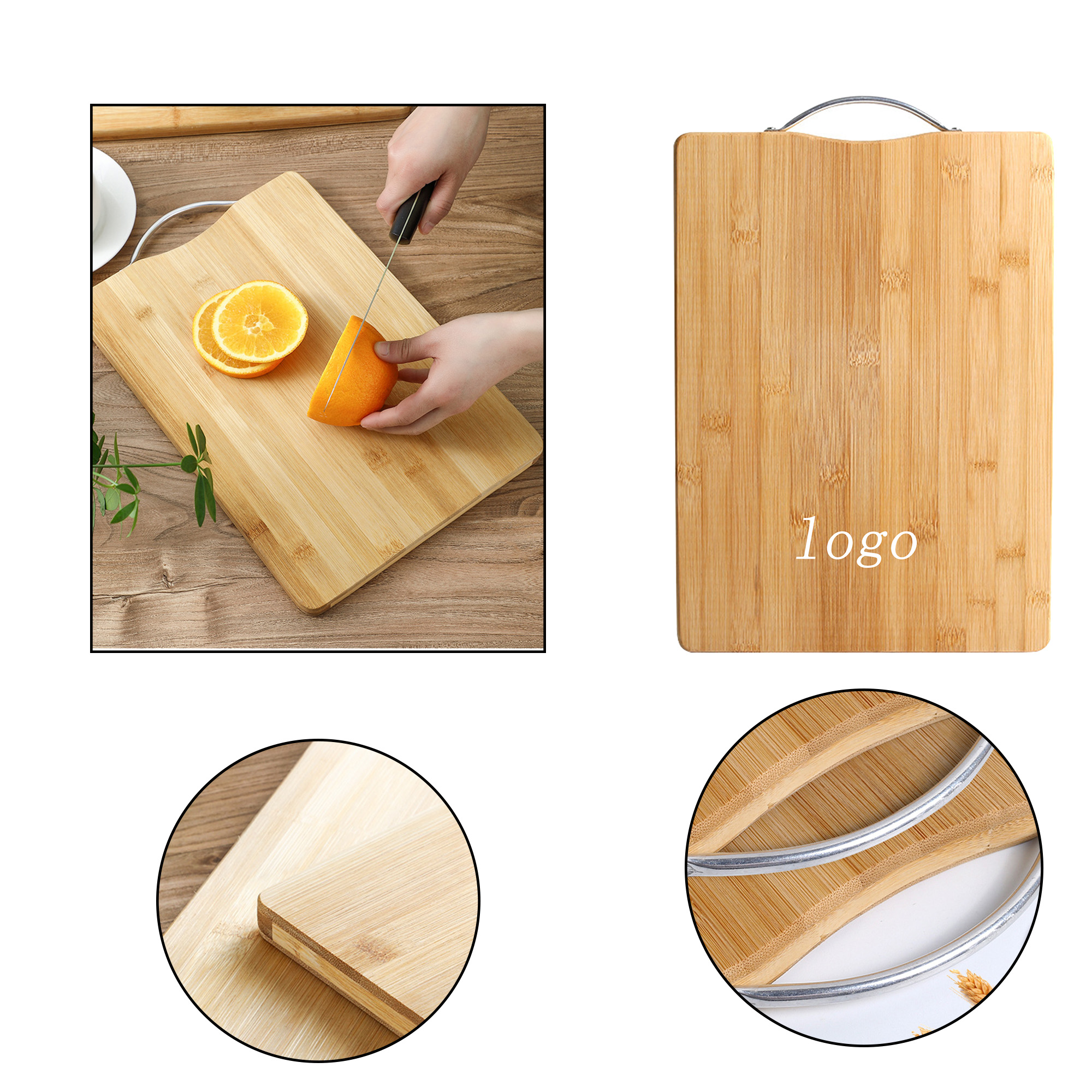 Kitchen Cutting Board For Vegetables And Fruits Made Of Bamboo