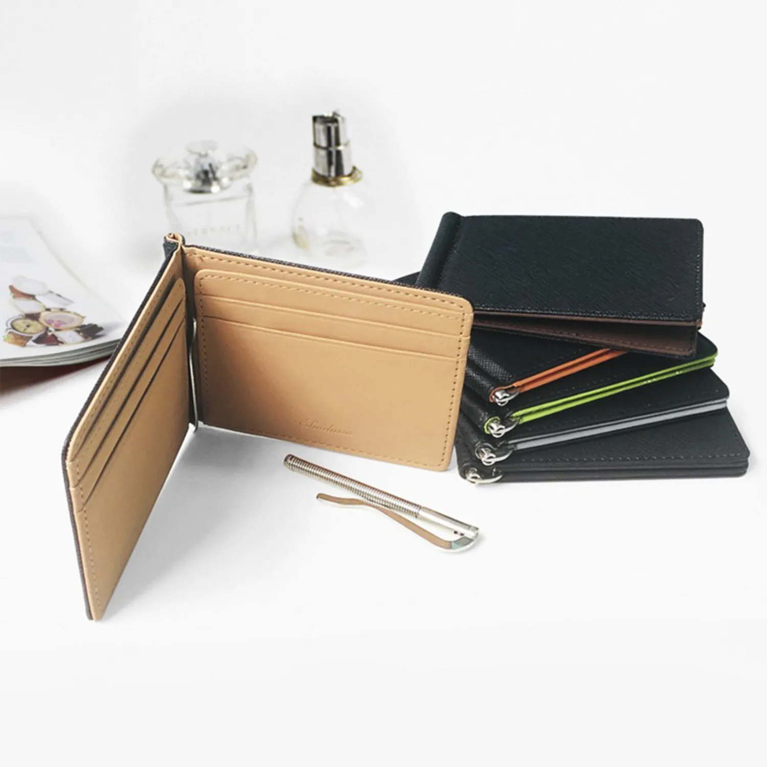 Saffiano PU Leather Slim Wallet 14