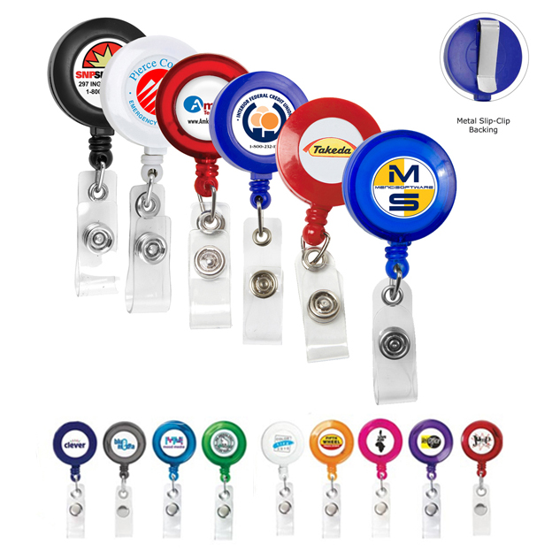 Full Color Retractable Id Badge Holder