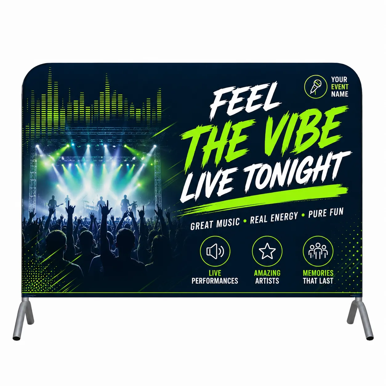 Custom Printed Event Fence Wrap Barrier Banner W/ Full Color