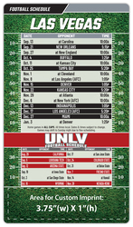 Magnet Football Sport Schedules - 4x7 Round Corners