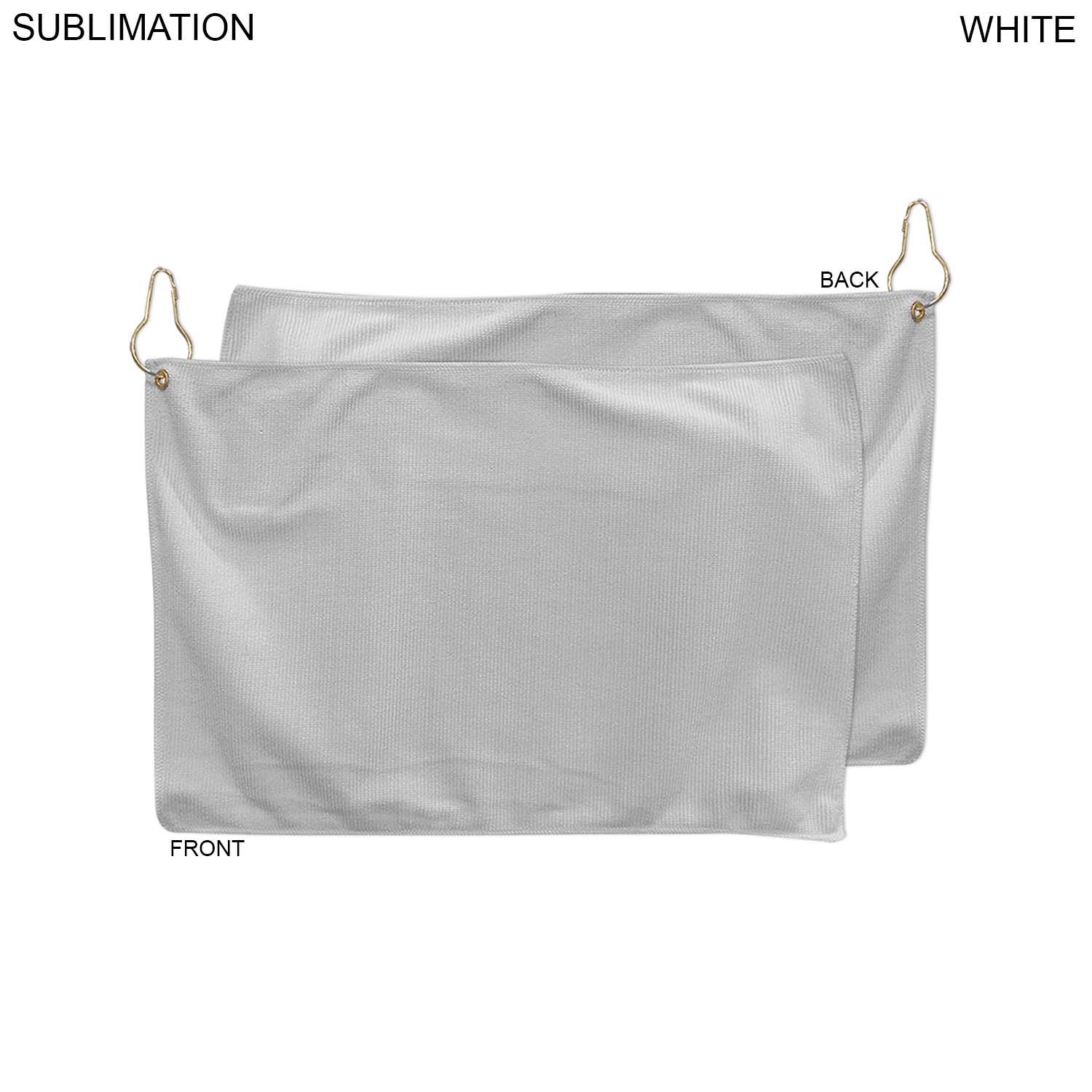 24 Hr Express Ship - Microfiber Dri-Lite Terry Golf Towel, Finished size 12x18, Nofold 9