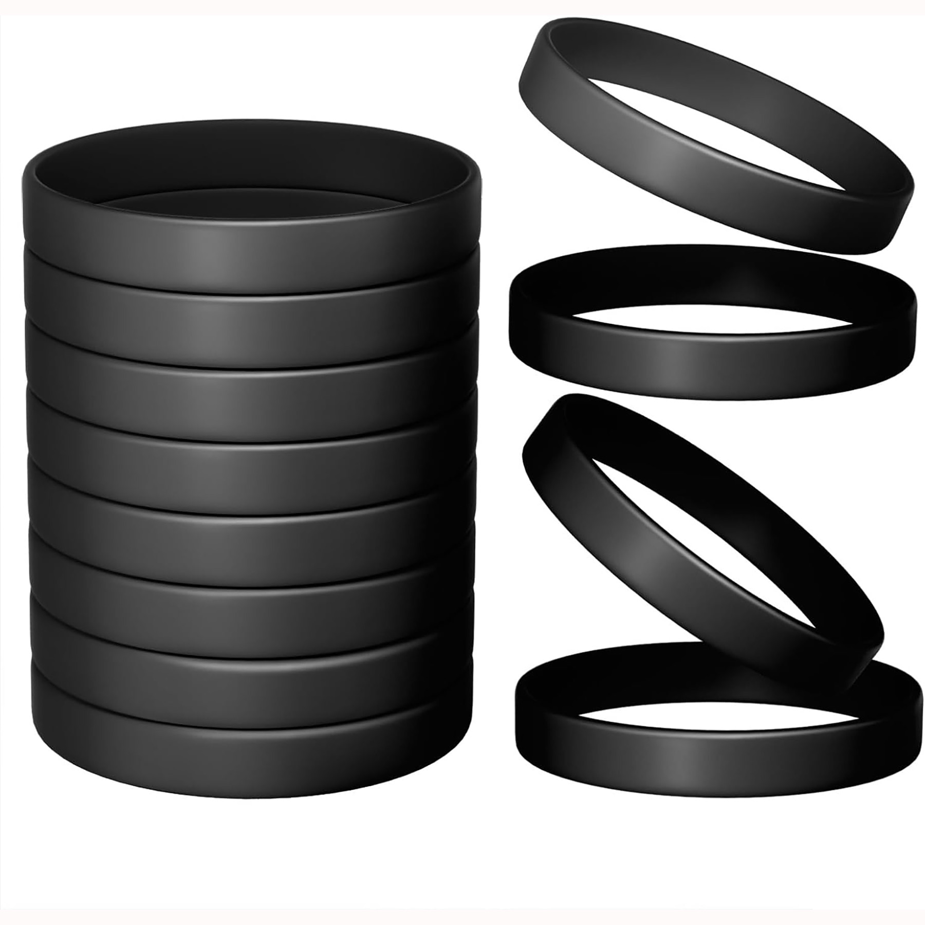 Color Blank Rubber Wristbands 4