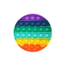 Rainbow Circle Push Pop Bubble Fidget Sensory Toy