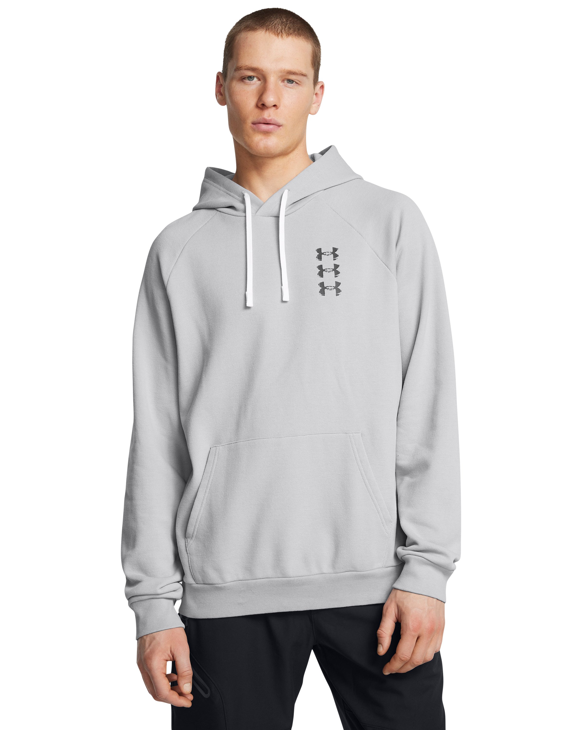 UA Rival Fleece Textured Sliced 'N Diced Men's Hoodie 10