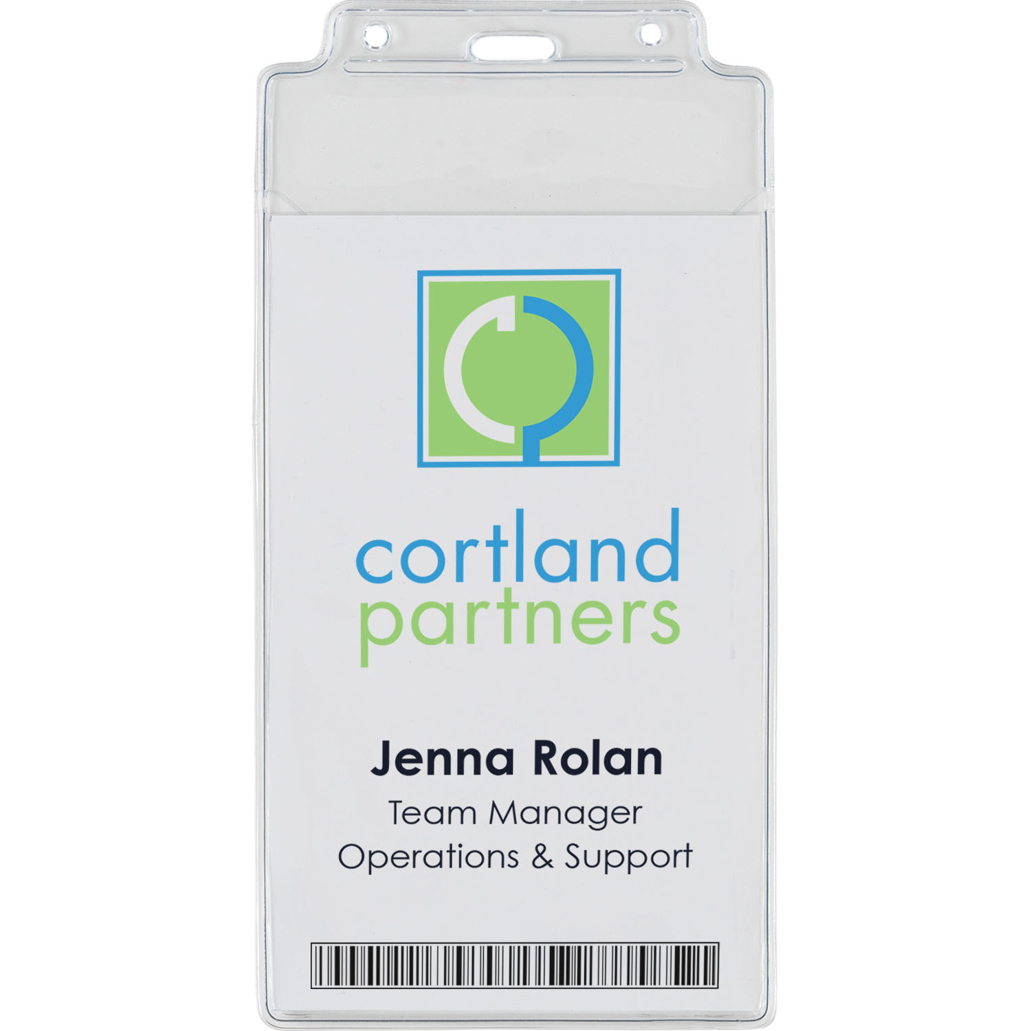 4-1/2" x 8" Vinyl Badge Pouch