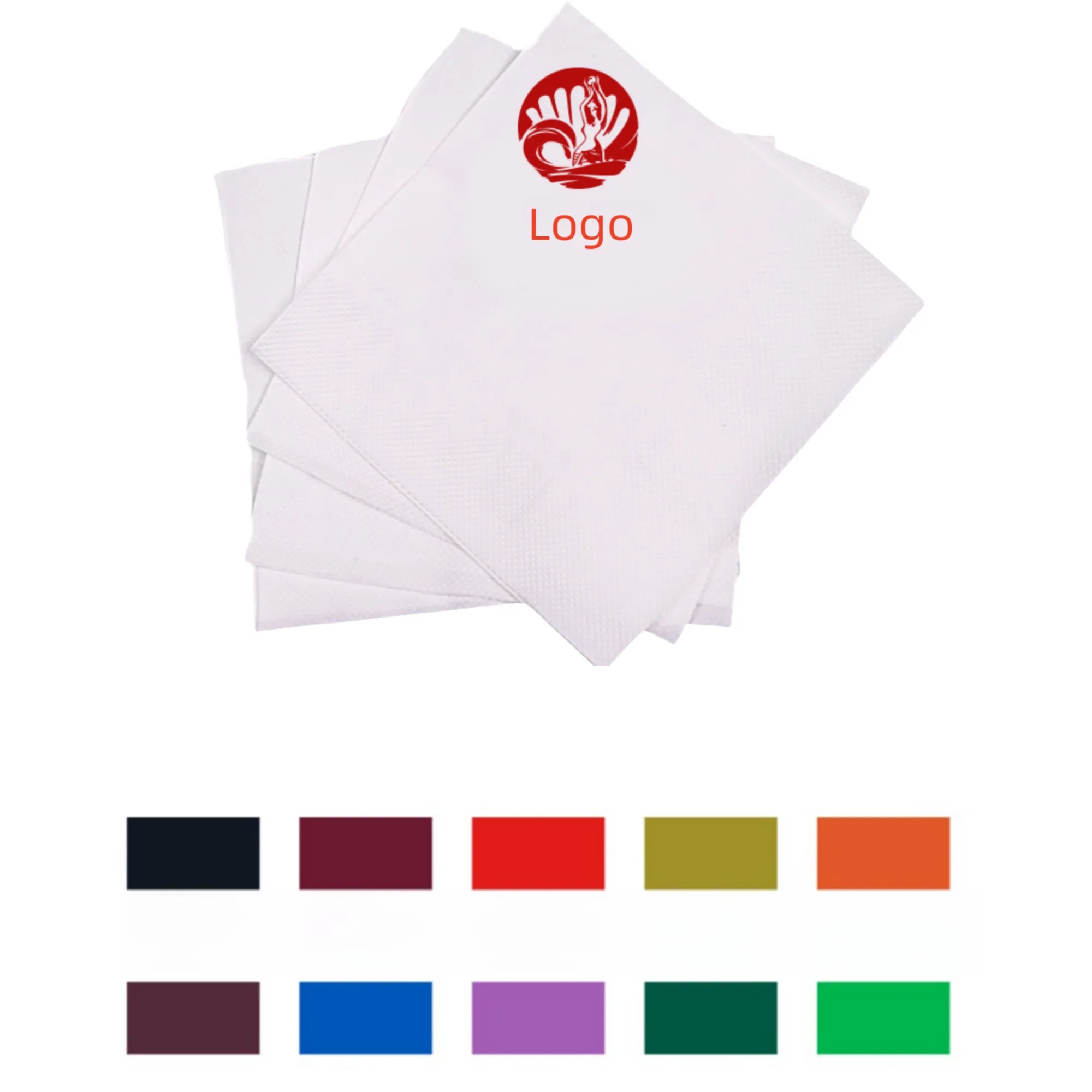 2 Ply White Beverage Napkin 7