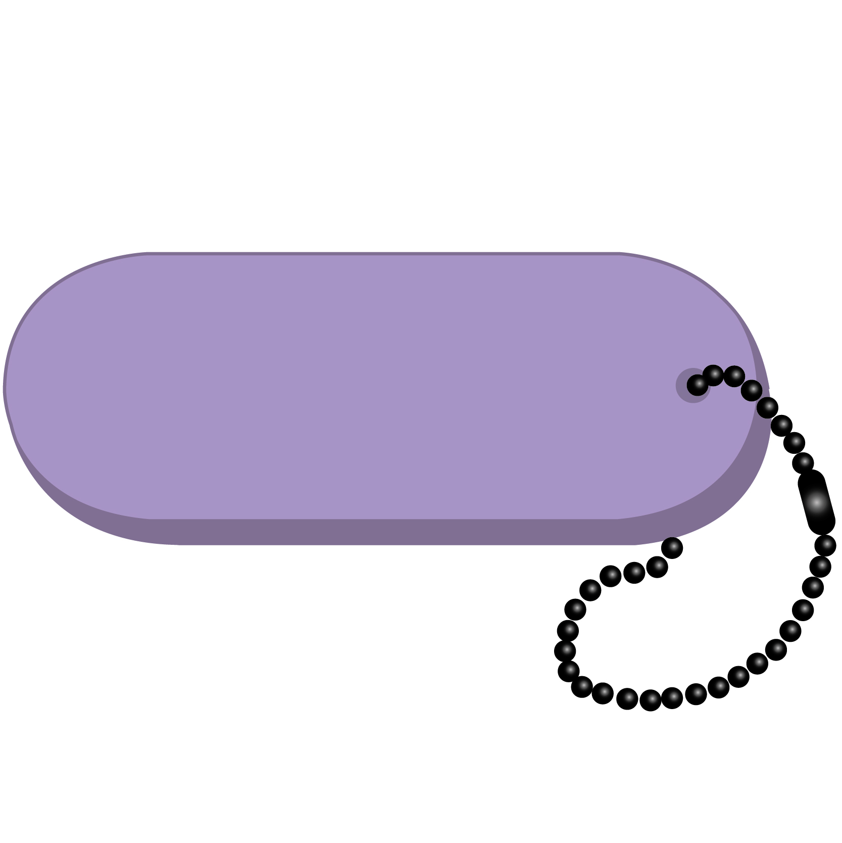 Oval - Large Key Tag 30