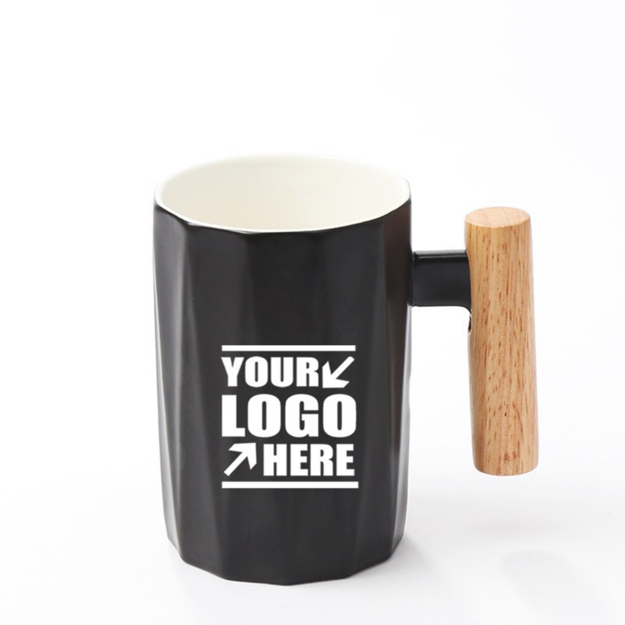 11oz Wood Handle Ceramic Mugs 6