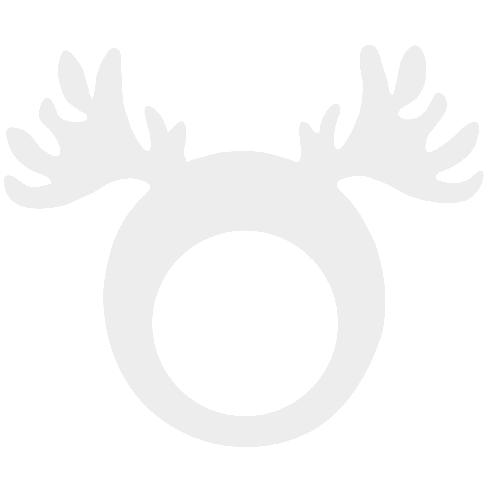 Reindeer Antler Pullover Visor 77
