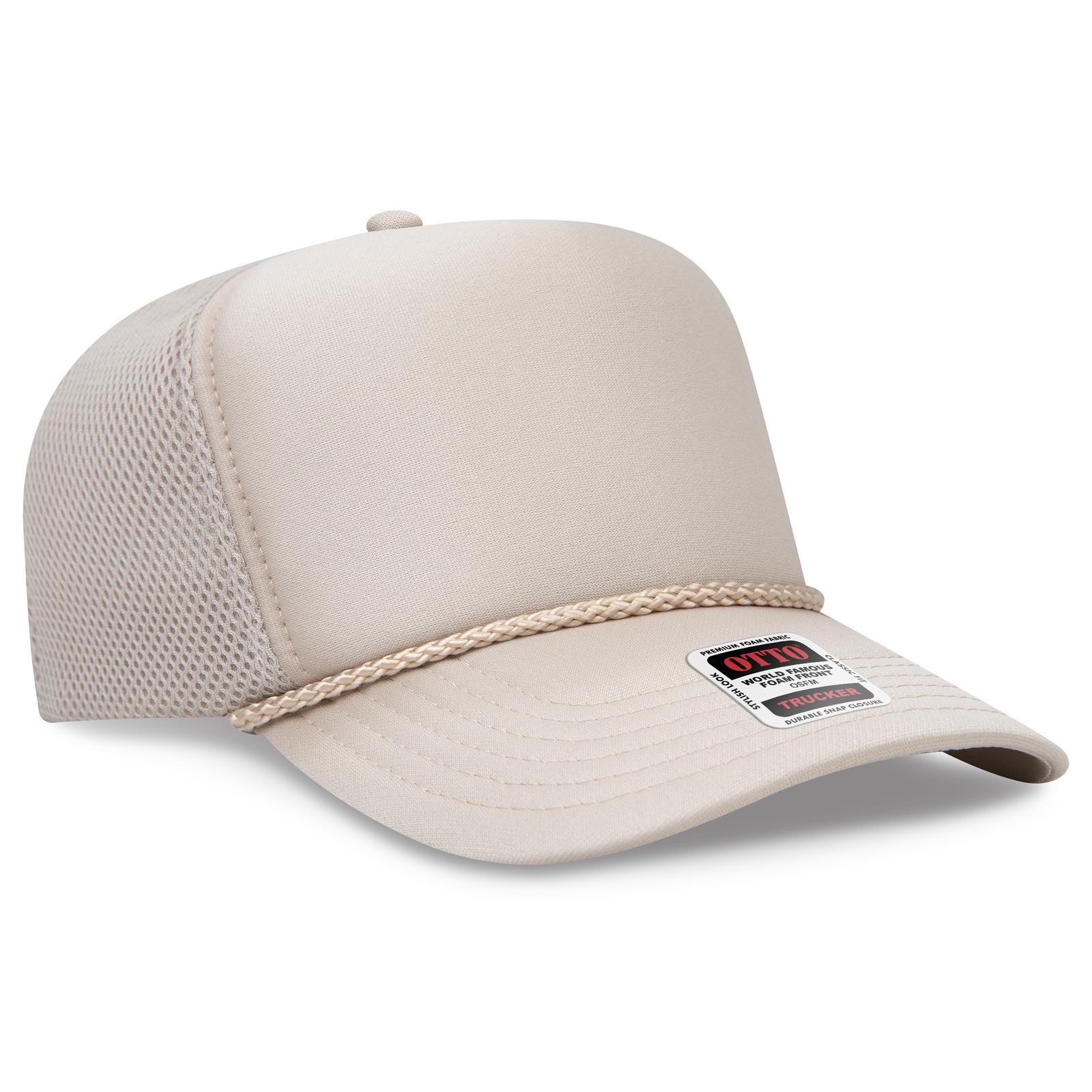 OTTO CAP® 5 Panel High Crown Air Mesh Back Trucker Hat 14