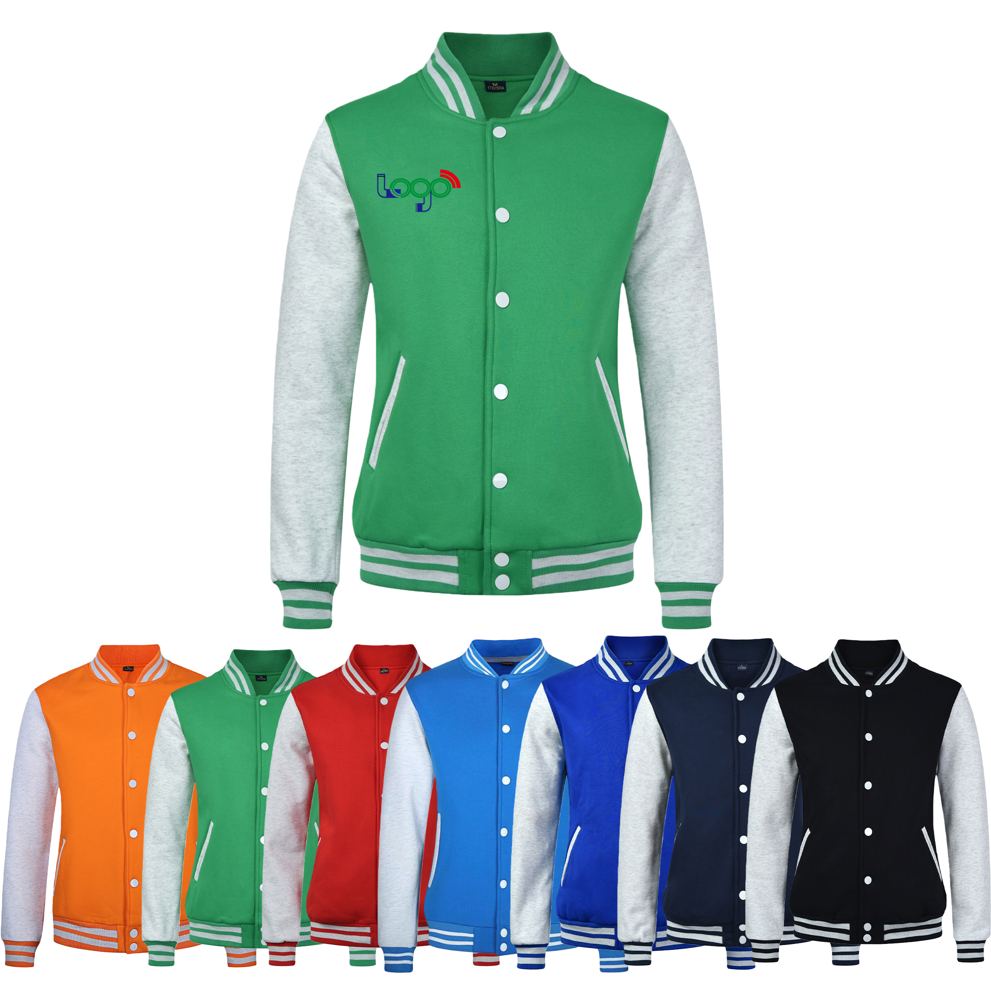 Polyester Cardigan Jacket Baseball Jacket
