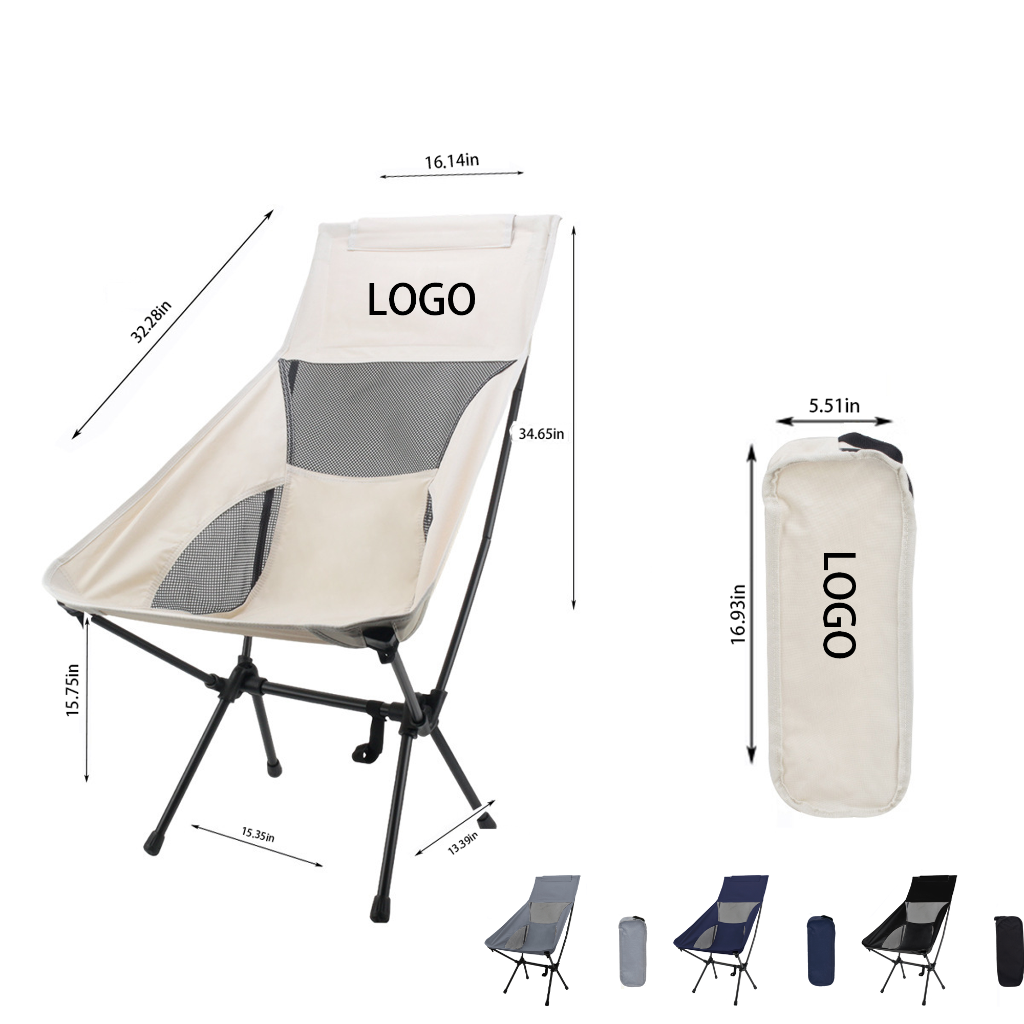 Portable Oxford Fishing Foldable Chair