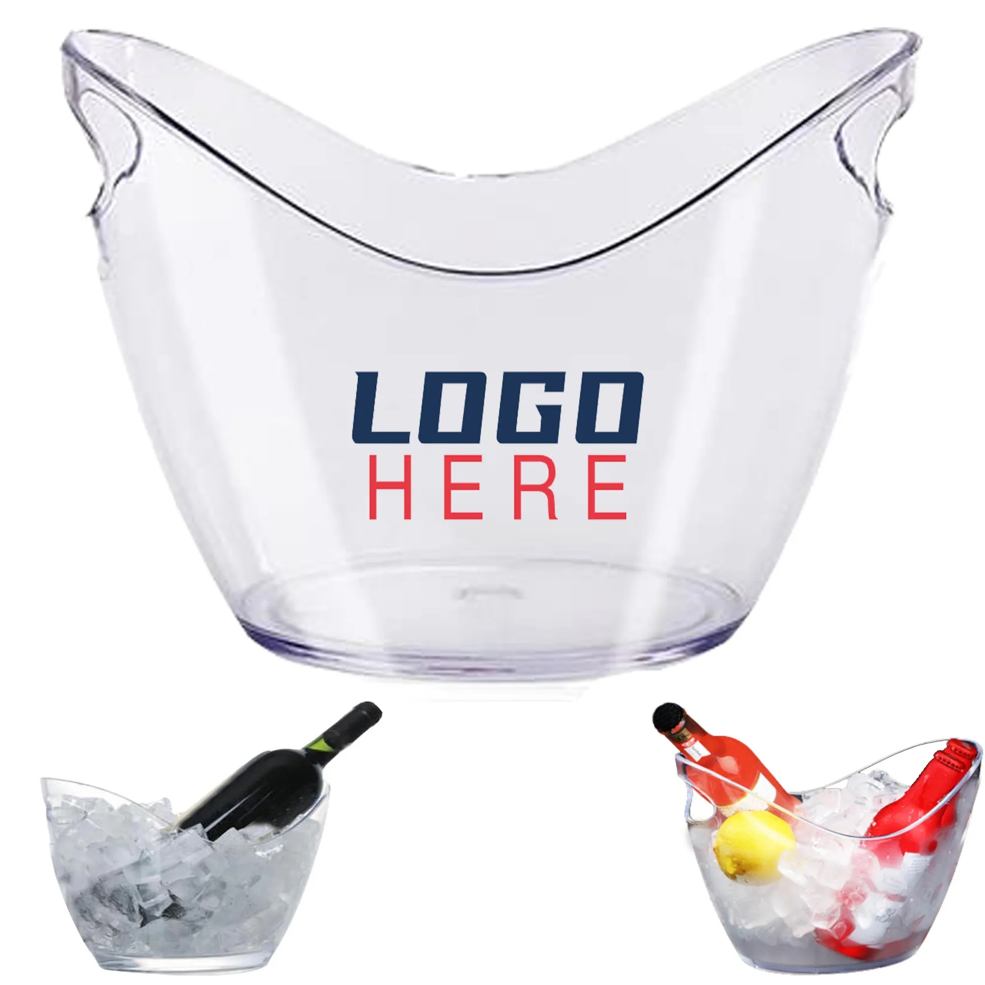 4L Clear Acrylic Ice Bucket MOQ50pcs 6