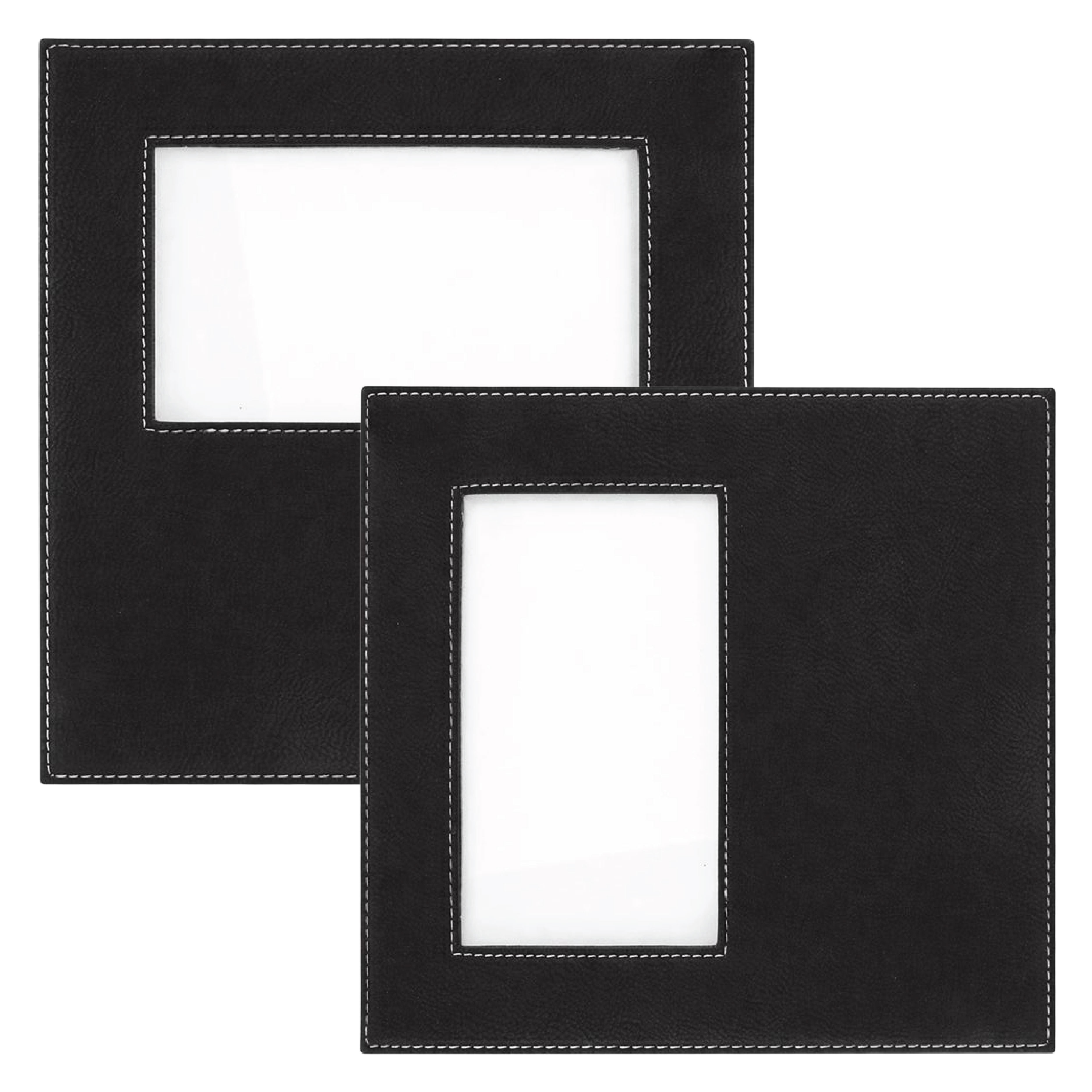 4" x 6" Black & Silver Leatherette Photo Frame 6